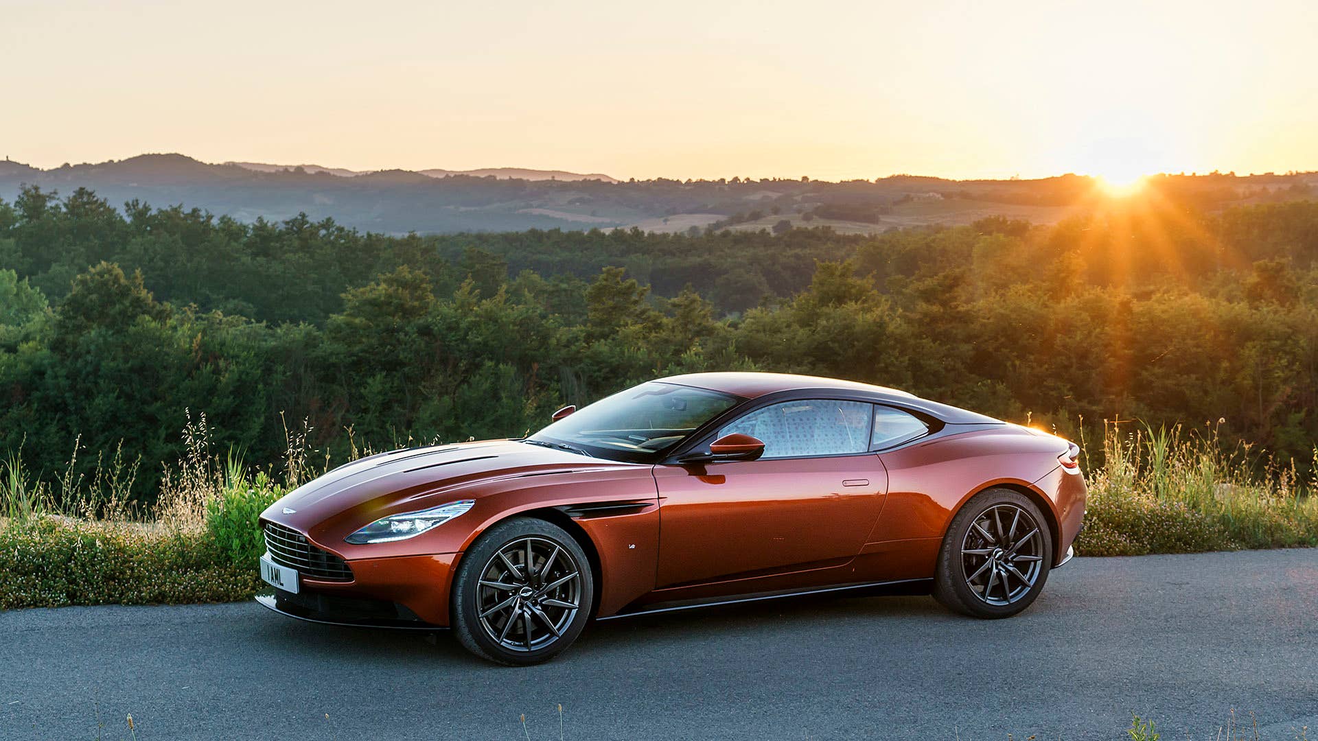 2017 Aston Martin DB11 front 3/4 view