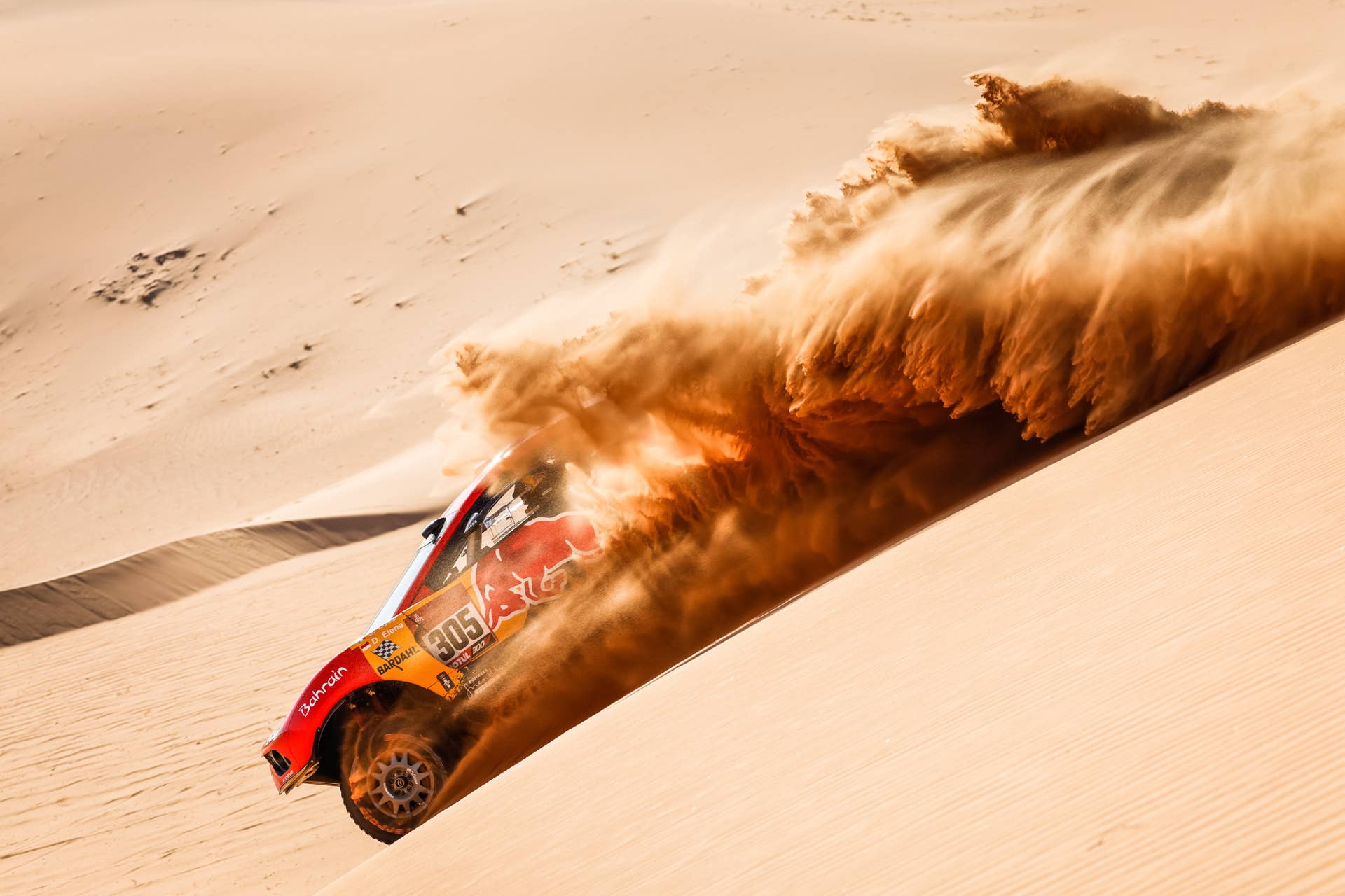 305 Loeb Sébastien (fra), Elena Daniel (mco), Hunter, Bahrain Raid Xtreme, Auto, BRX, action during the 2nd stage of the Dakar 2021 between Bisha and Wadi Al Dawasir, in Saudi Arabia on January 4, 2021 - Photo Frédéric Le Floc’h / DPPI