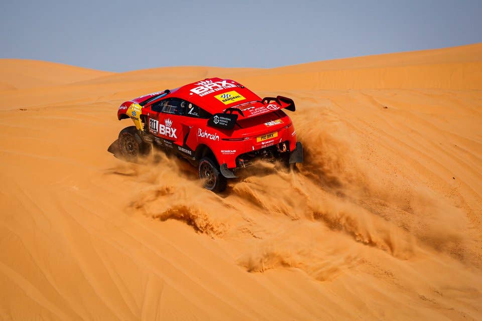 311 Roma Nani (esp), Winocq Alexandre (fra), Hunter, Bahrain Raid Extreme, BRX, Auto, action during the 6th stage of the Dakar 2021 between Al Qaisumah and HaÕil, in Saudi Arabia on January 8, 2021 - Photo Florent Gooden / DPPI