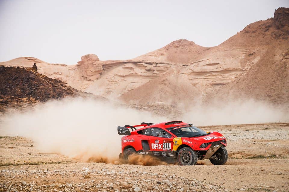 311 Roma Nani (esp), Winocq Alexandre (fra), Hunter, Bahrain Raid Extreme, BRX, Auto, action during the 5th stage of the Dakar 2021 between Riyadh and Buraydah, in Saudi Arabia on January 7, 2021 - Photo Antonin Vincent / DPPI
