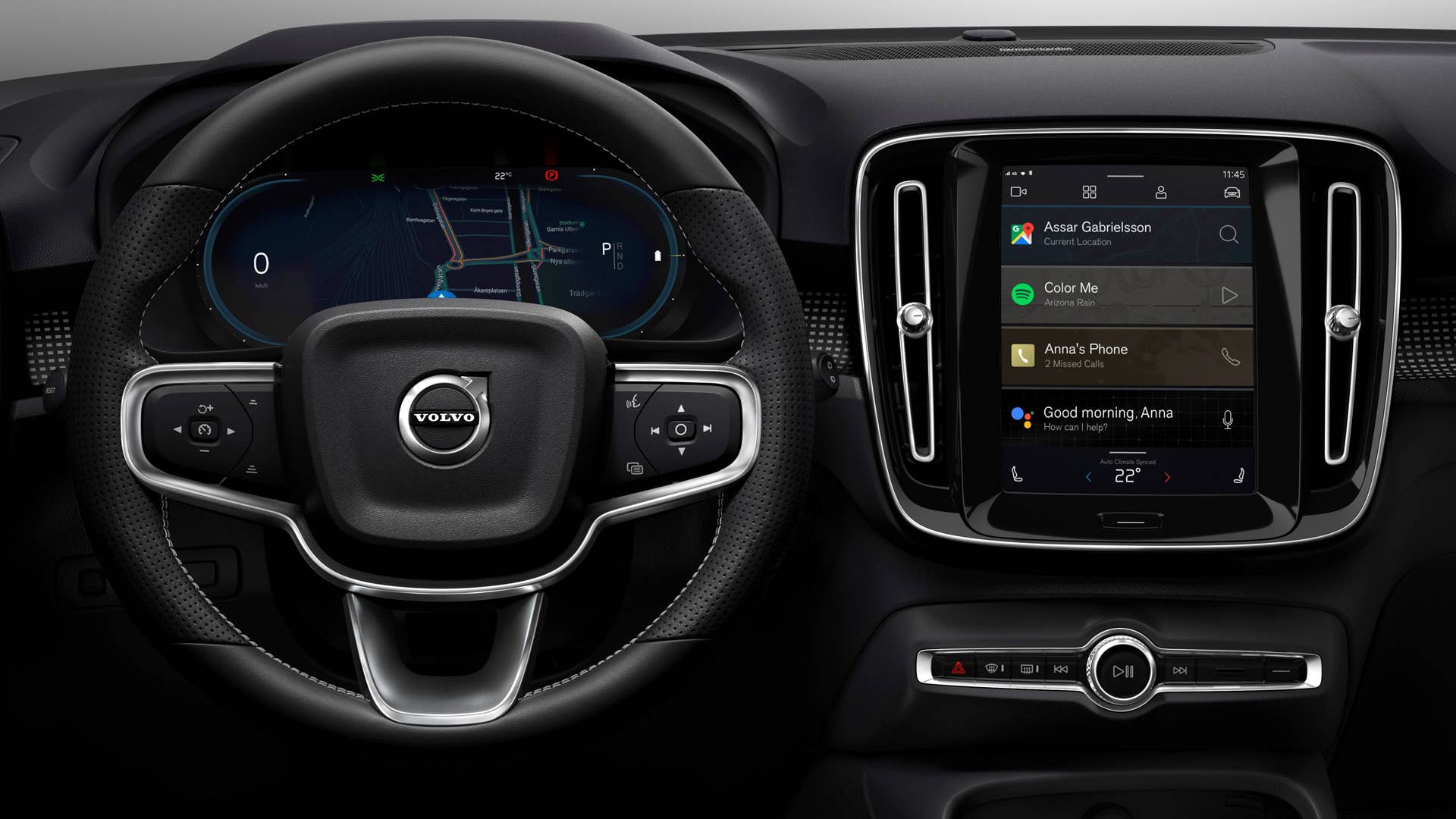 Fully electric Volvo XC40 introduces brand new infotainment system