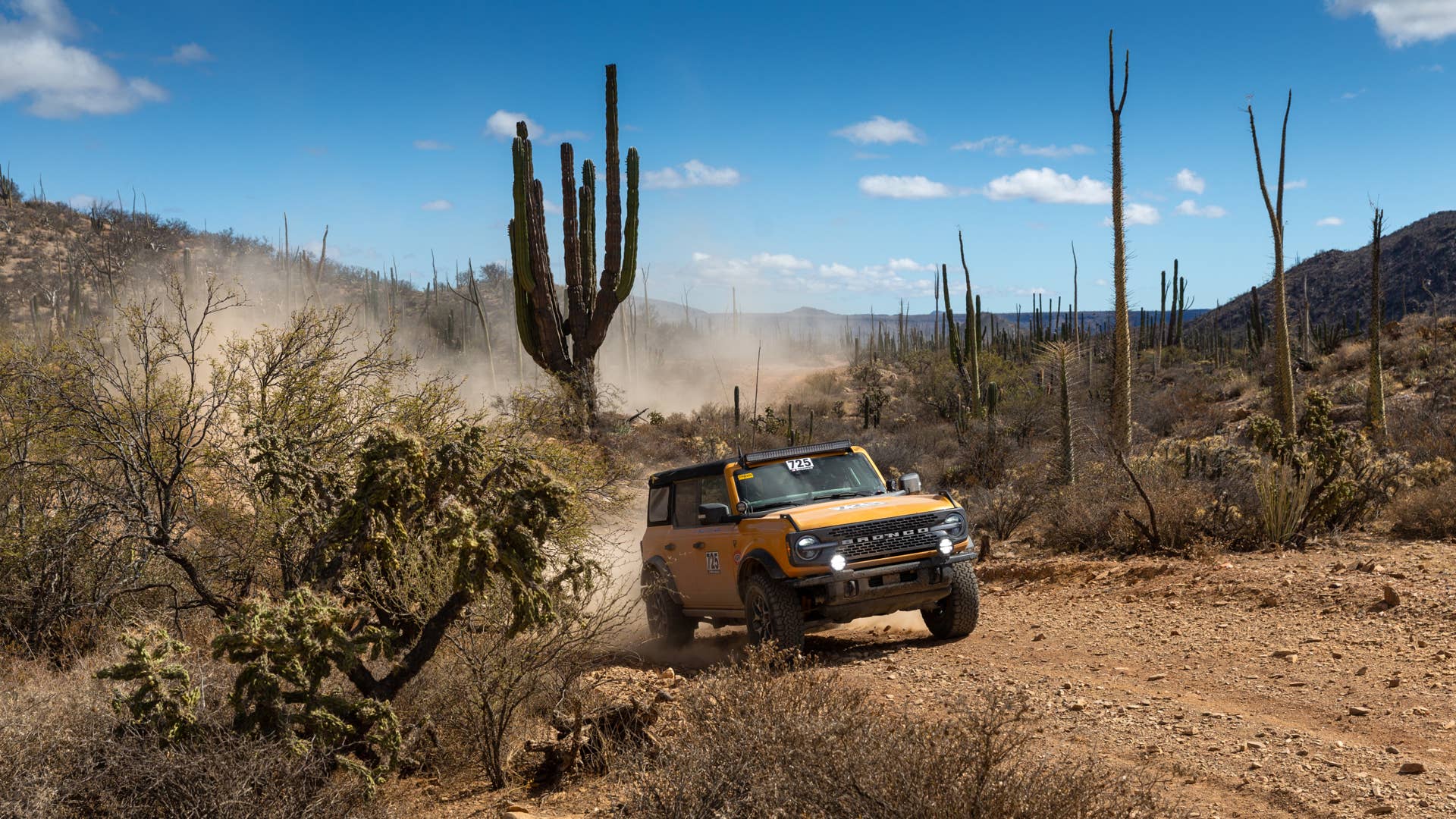 Adding to Bronco® brand’s off-road competition credentials, two lead Ford Bronco engineers piloting an all-new, fully stock 2021 Bronco Badlands four-door SUV across the harsh terrain of Mexico’s Baja peninsula landed a podium finish in the NORRA Mexican 1000 off-road rally. The five-day rally began Sunday near the port city of Ensenada.