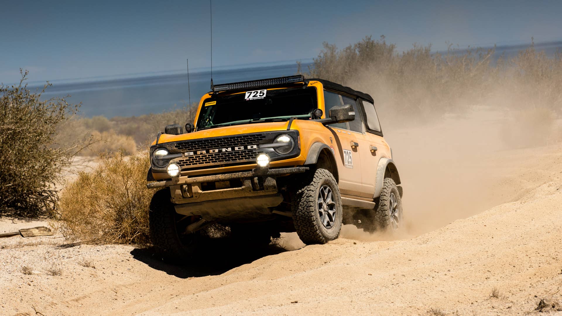 Adding to Bronco® brand’s off-road competition credentials, two lead Ford Bronco engineers piloting an all-new, fully stock 2021 Bronco Badlands four-door SUV across the harsh terrain of Mexico’s Baja peninsula landed a podium finish in the NORRA Mexican 1000 off-road rally. The five-day rally began Sunday near the port city of Ensenada.