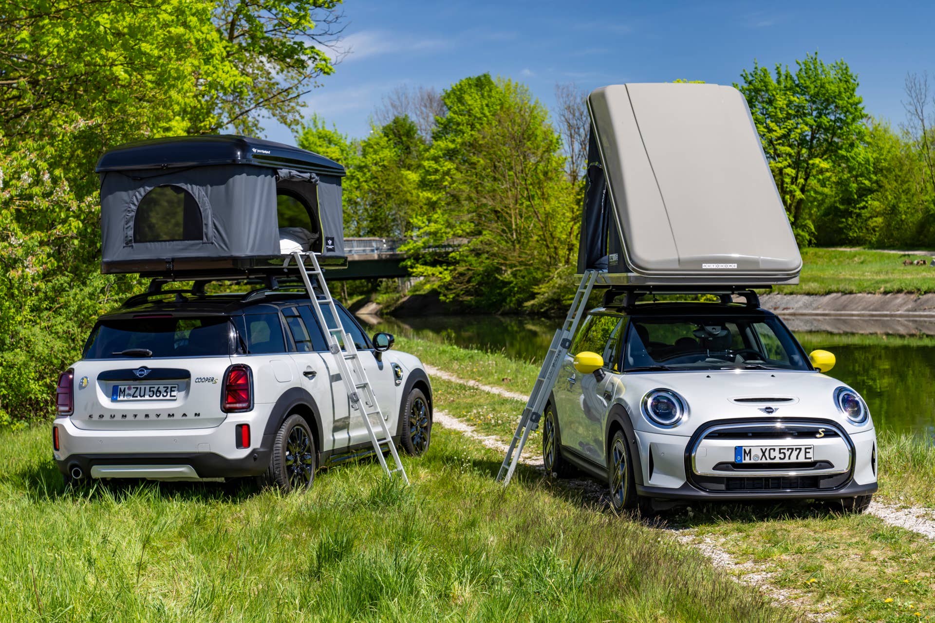 1/43 Sparkmodels Mini Camper ミニキャンパー Cararama Hongwell Mini Cooper w/ Camper Travel Trailer 1:43