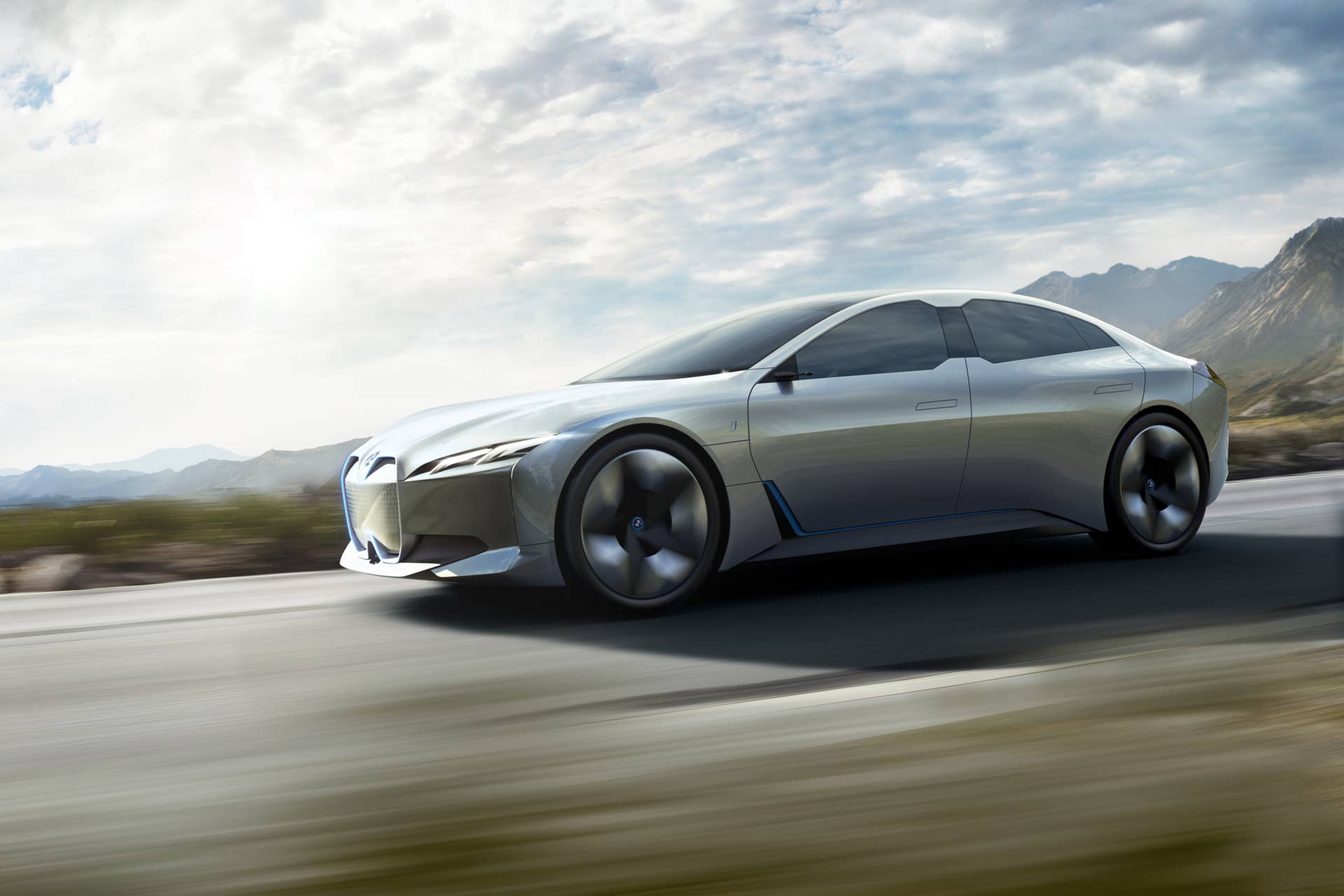 The i4 gran coupe will follow the iX3 and iNext. Using BMW's fifth-gen eDrive powertrain and new, flatter, high-voltage battery, it should produce 530 hp and run for 373 miles on a charge.
