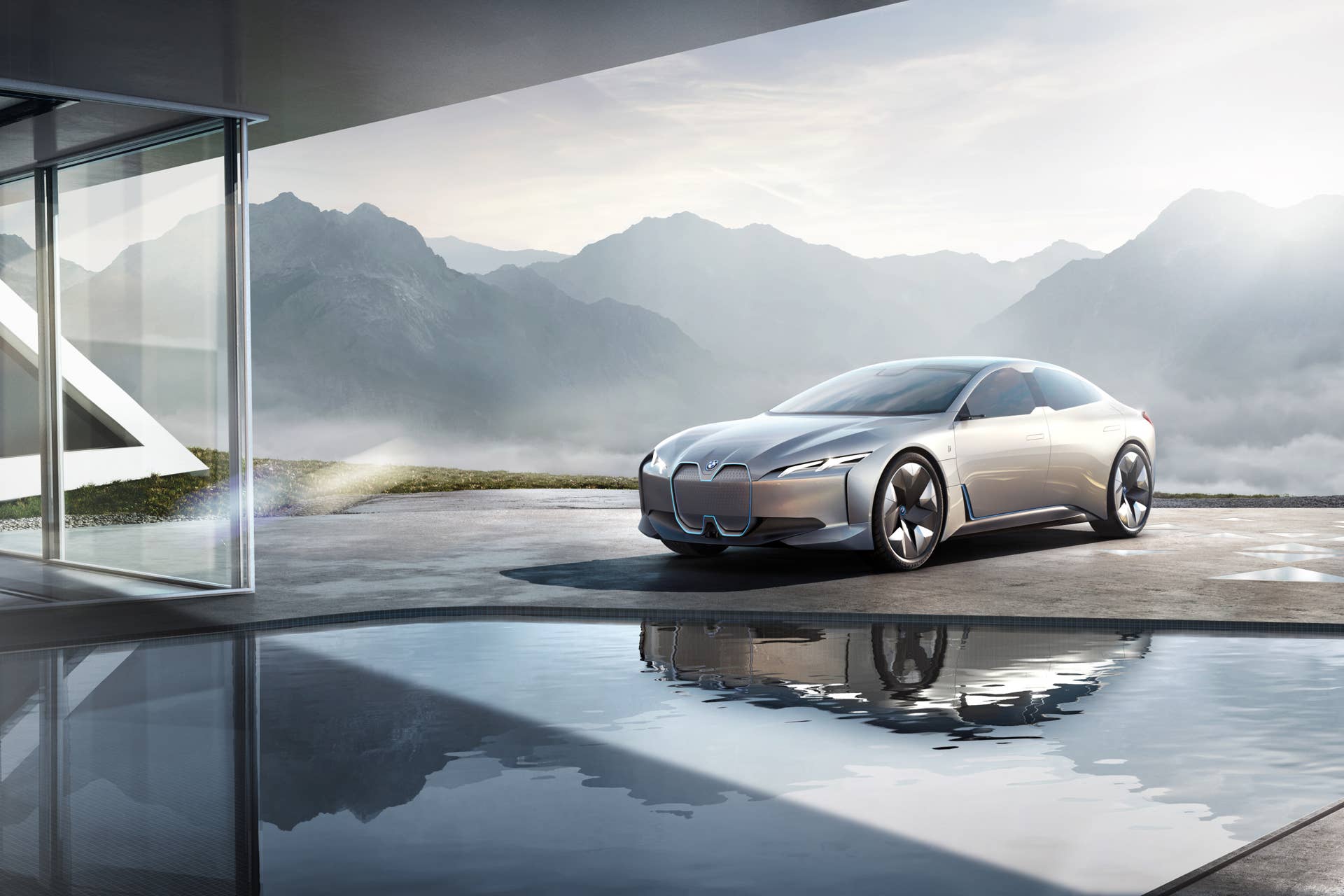 The i4 gran coupe will follow the iX3 and iNext. Using BMW's fifth-gen eDrive powertrain and new, flatter, high-voltage battery, it should produce 530 hp and run for 373 miles on a charge.