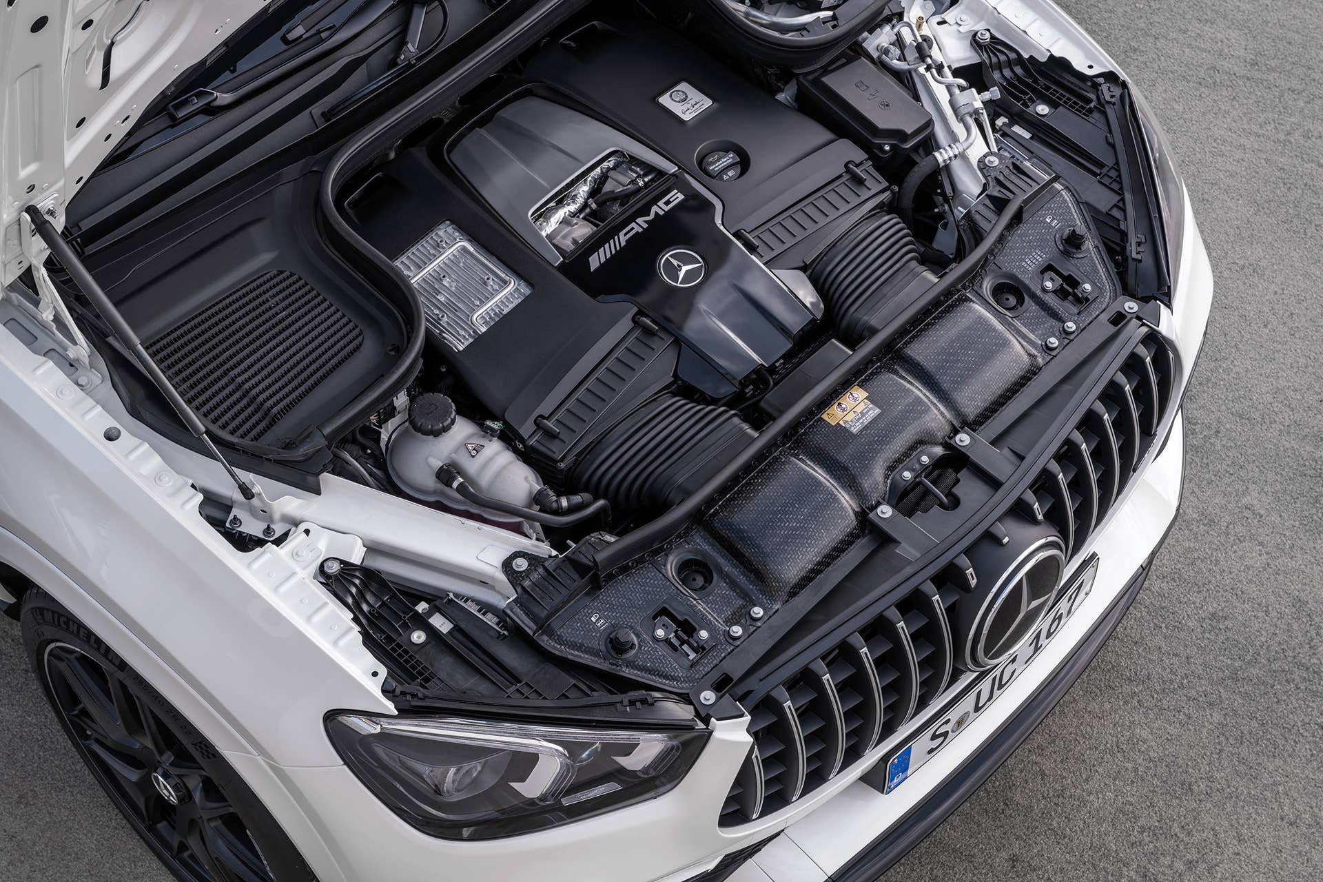 Combining elegance with powerful performance: the new Mercedes-AMG GLE 63 4MATIC+ Coupé with 603 HP and EQ Boost assistance in S guise, with a 48V electrical system to upgrade driving dynamics.