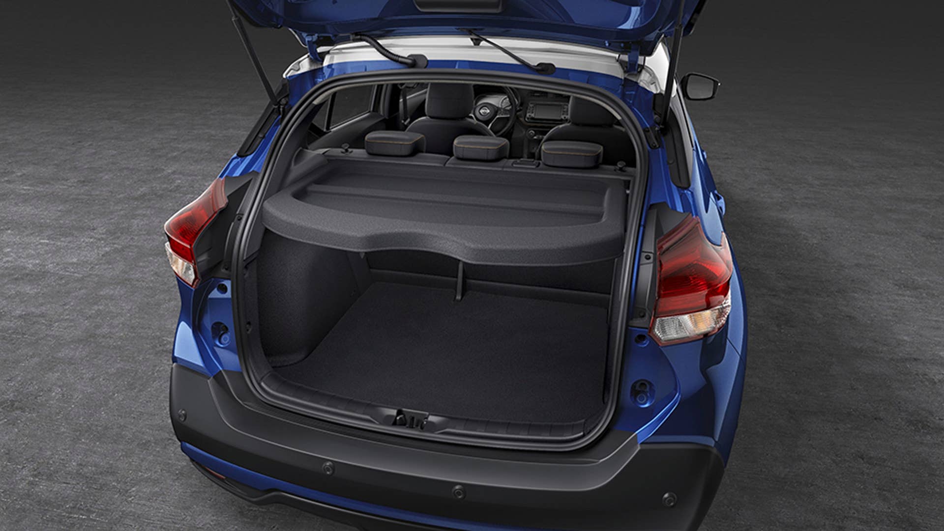 The Nissan Kicks offers efficient packaging for urban adventure use. The rear hatch opens high enough for a six-foot tall person to access the cargo area without having to duck. Kicks offers a total of 53.1 cu/ft of usable cargo space.