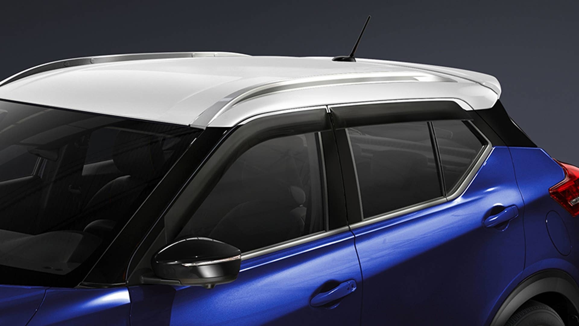 The Nissan Kicks is designed to fit the needs of singles or couples looking for expressive styling, personal technology, smart functionality and advanced safety features at an affordable price. Kicks is offered in a range of seven exterior colors – plus five two-tone combinations (Fresh Powder TriCoat/Deep Blue Pearl shown here). For the 2020 model year, Kicks adds standard Nissan Safety Shield 360 technology