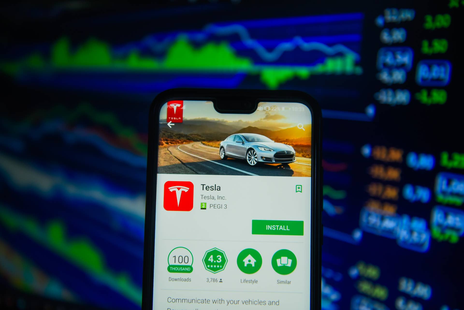 KRAKOW, POLAND - 2018/09/12: In this photo illustration, the Tesla Inc app is seen displayed on an Android mobile phone. (Photo Illustration by Omar Marques/SOPA Images/LightRocket via Getty Images)