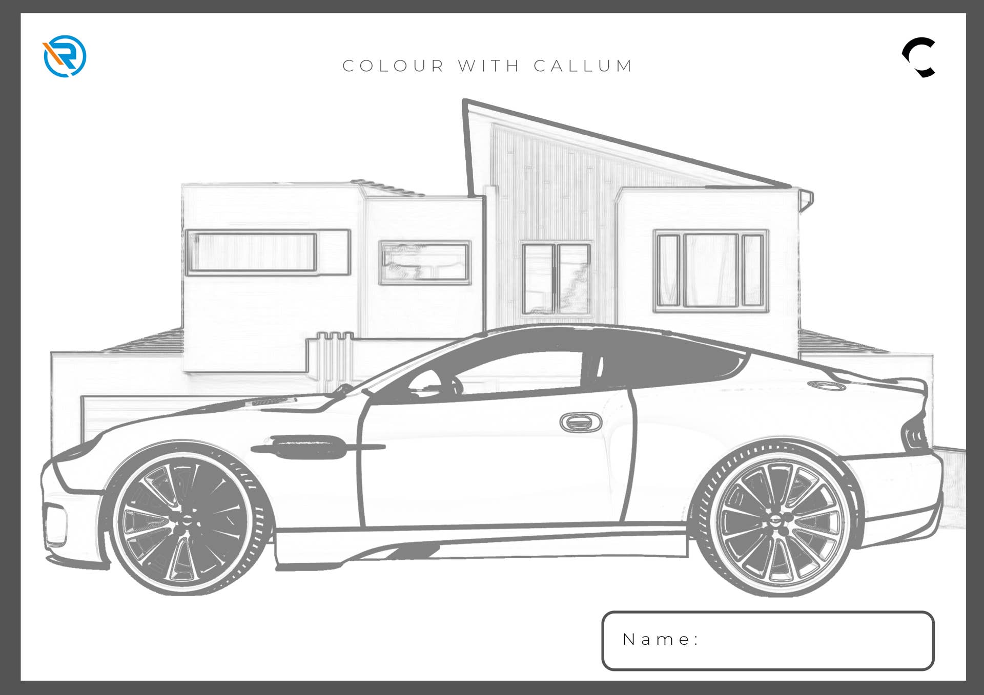 Ian Callum's Callum Design offers three coloring pages for kids during the coronavirus quarantine, and free prizes on social media.