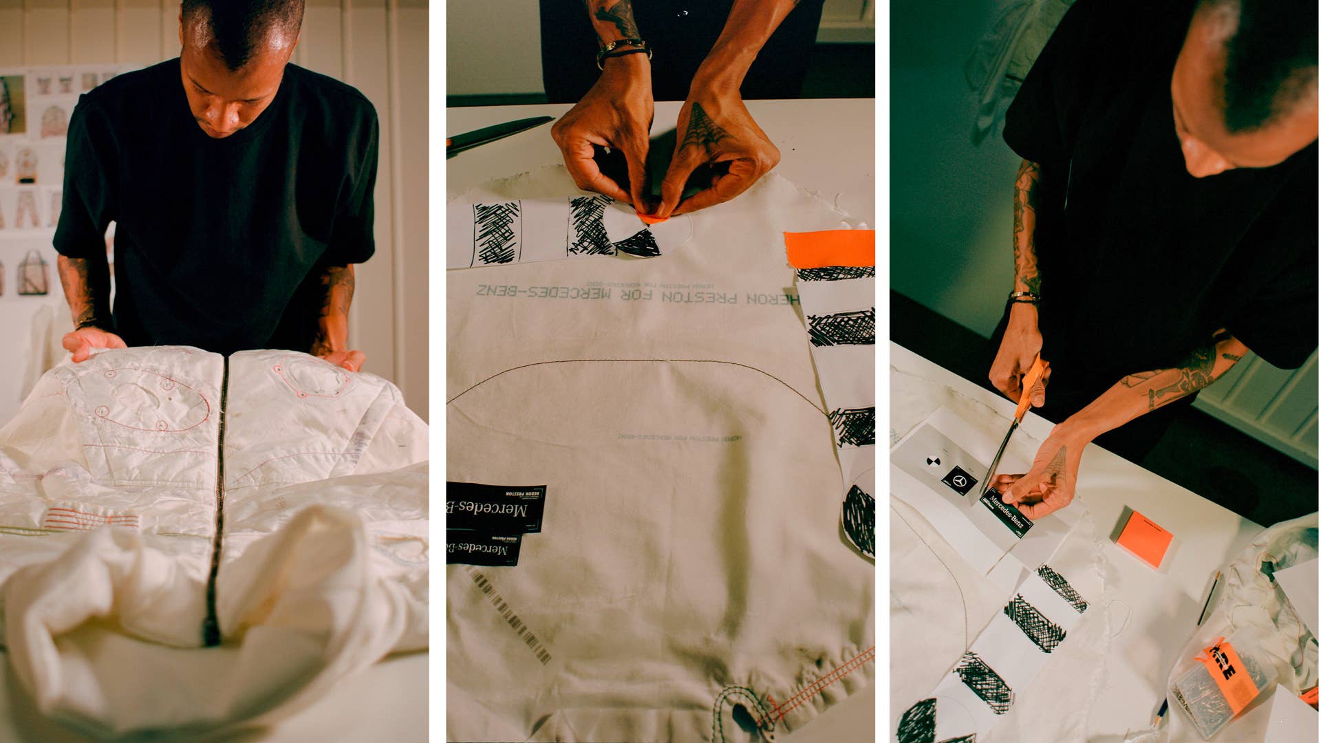 Mercedes-Benz x Heron Preston Airbag Concept Collection; Thibaut Grevet for Mercedes-Benz Mercedes-Benz x Heron Preston Airbag Concept Collection; Thibaut Grevet for Mercedes-Benz