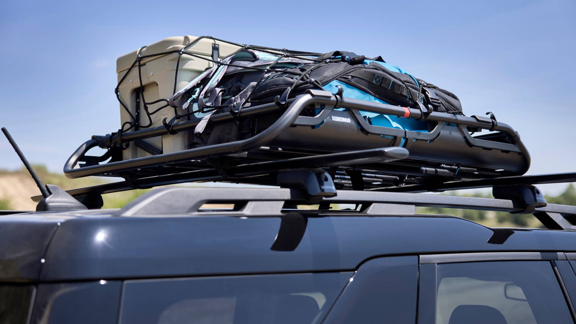 Bronco Sport TOW RZR. TOW RZR matches the added passenger comfort and technology features of the Badlands series with towing and cargo accessories to help adventurers haul more outdoor gear. The custom build adds Yakima HD Bar crossbars and OffGrid medium cargo basket and Class II Trailer Tow Package with 2,200 pounds of capacity to tow off-road runners like the all-new Polaris® RZR XP Turbo 1000™, unveiled today as part of the Bronco birthday celebration. (Preproduction image with optional features shown. Available late 2020.)