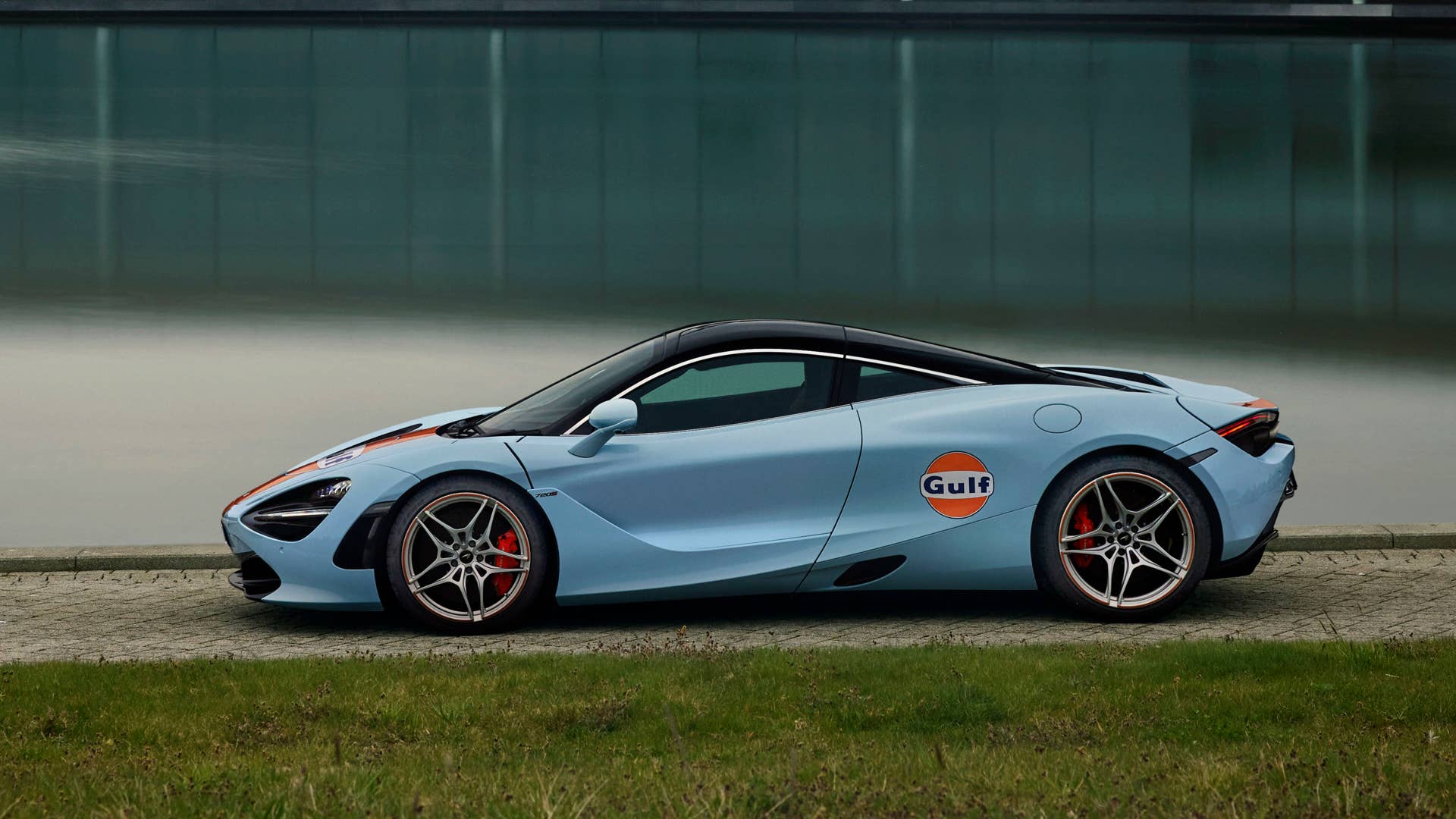 Gulf McLaren 720S photographed at McLaren Technology Centre- Woking UK - March 2021 Ref: Gulf_McLaren_720S-003.TIF