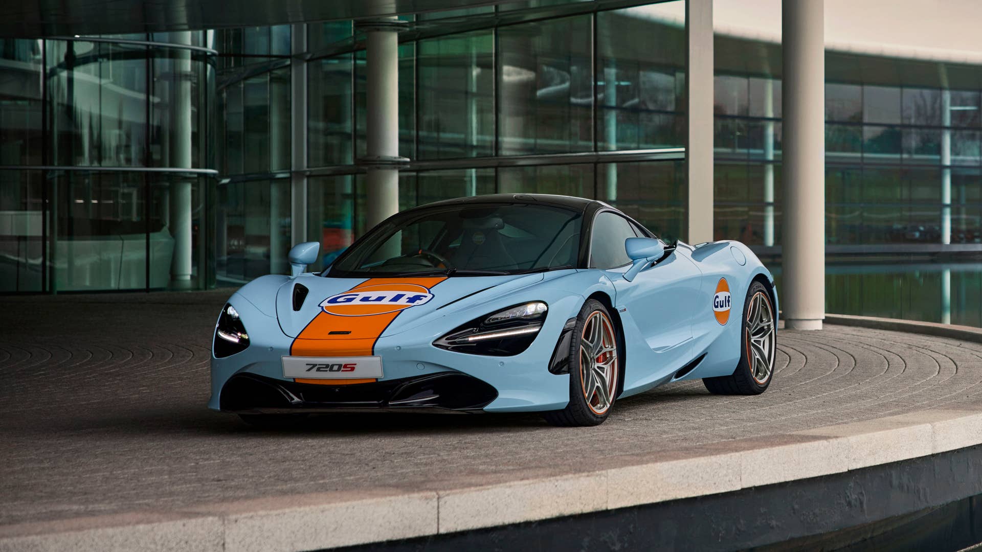 Gulf McLaren 720S photographed at McLaren Technology Centre- Woking UK - March 2021 Ref: Gulf_McLaren_720S-001.TIF