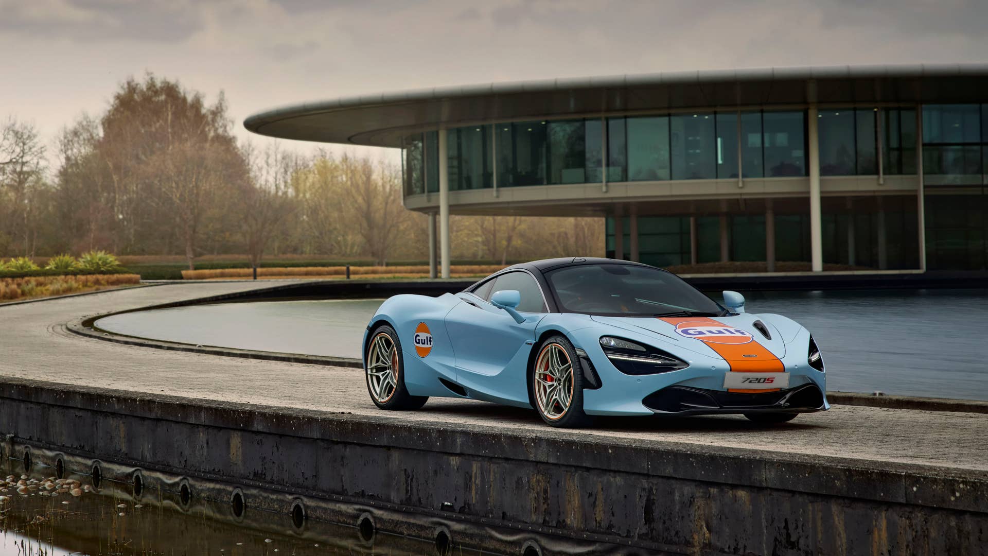 Gulf McLaren 720S photographed at McLaren Technology Centre- Woking UK - March 2021 Ref: Gulf_McLaren_720S-007.TIF