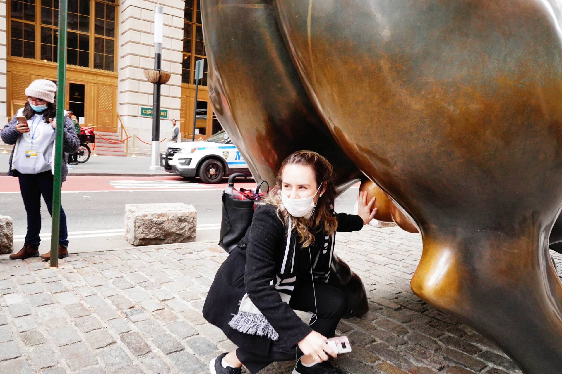 Photo by: John Nacion/STAR MAX/IPx 2020 3/23/20 New York Stock Exchange (NYSE) goes fully electronic today without floor traders as the Coronavirus continues to spread. (Wall Street, NYC)