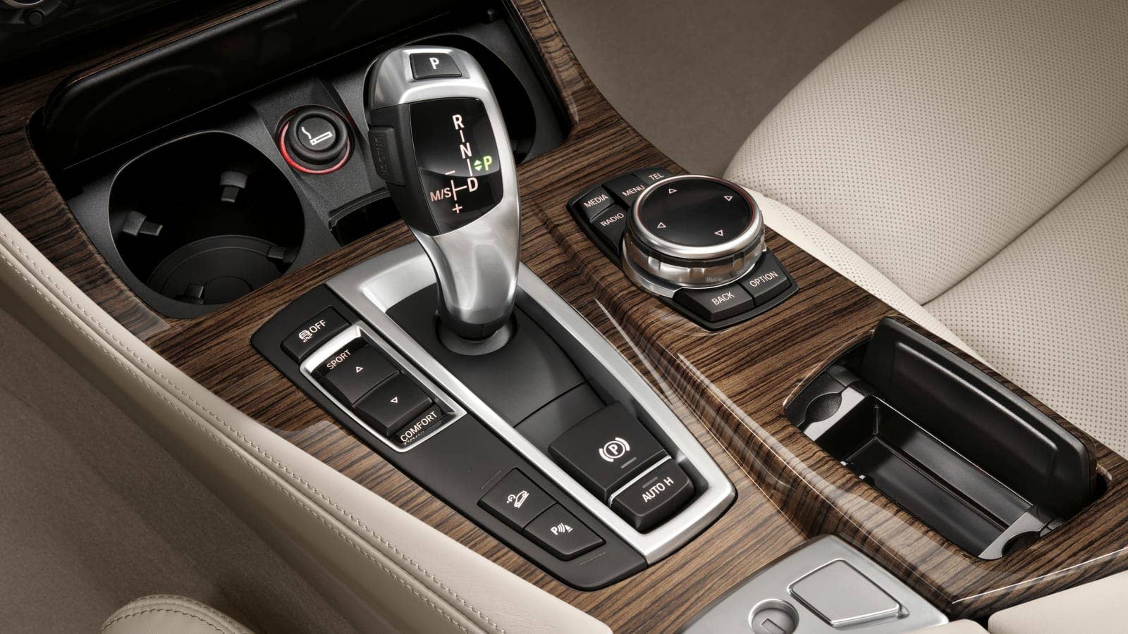 BMW 5 Series monostable joystick shifter