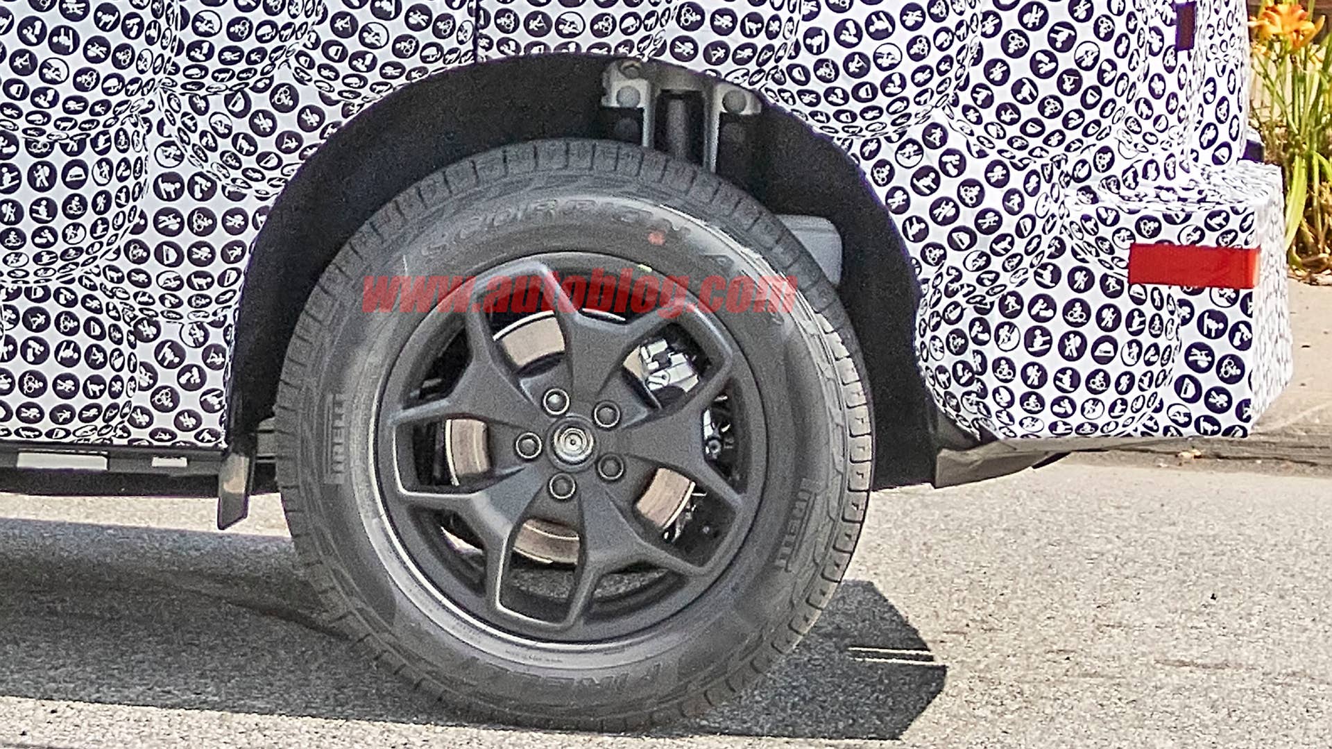 Ford Baby Bronco on the street in camouflage