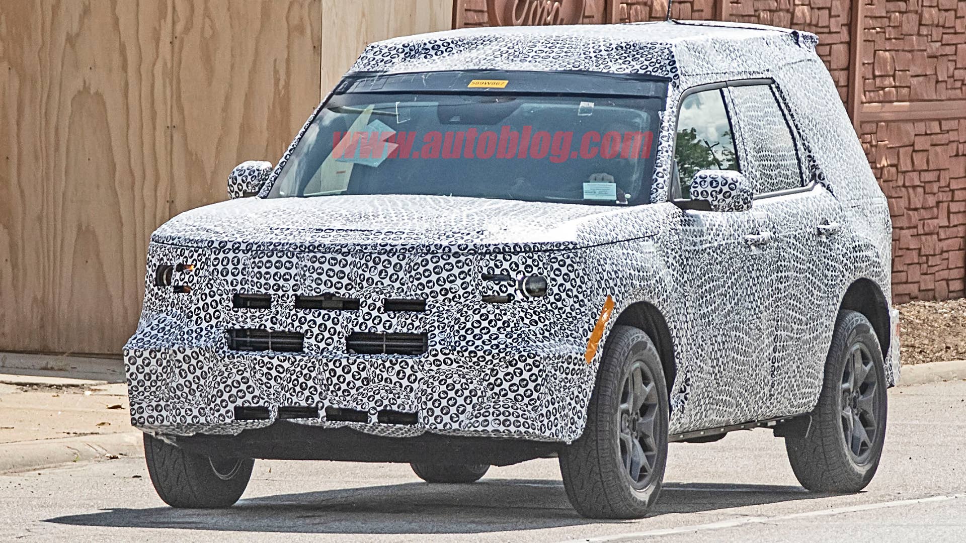 Ford Baby Bronco on the street in camouflage