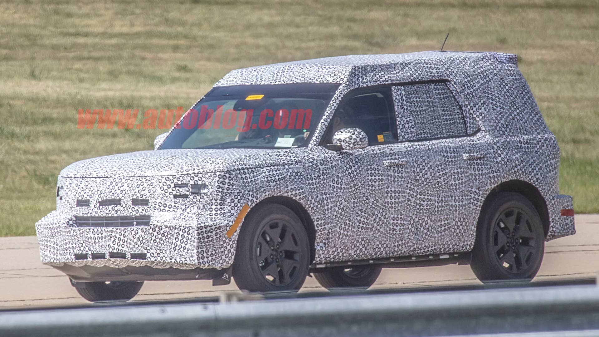 Ford Baby Bronco on the street in camouflage