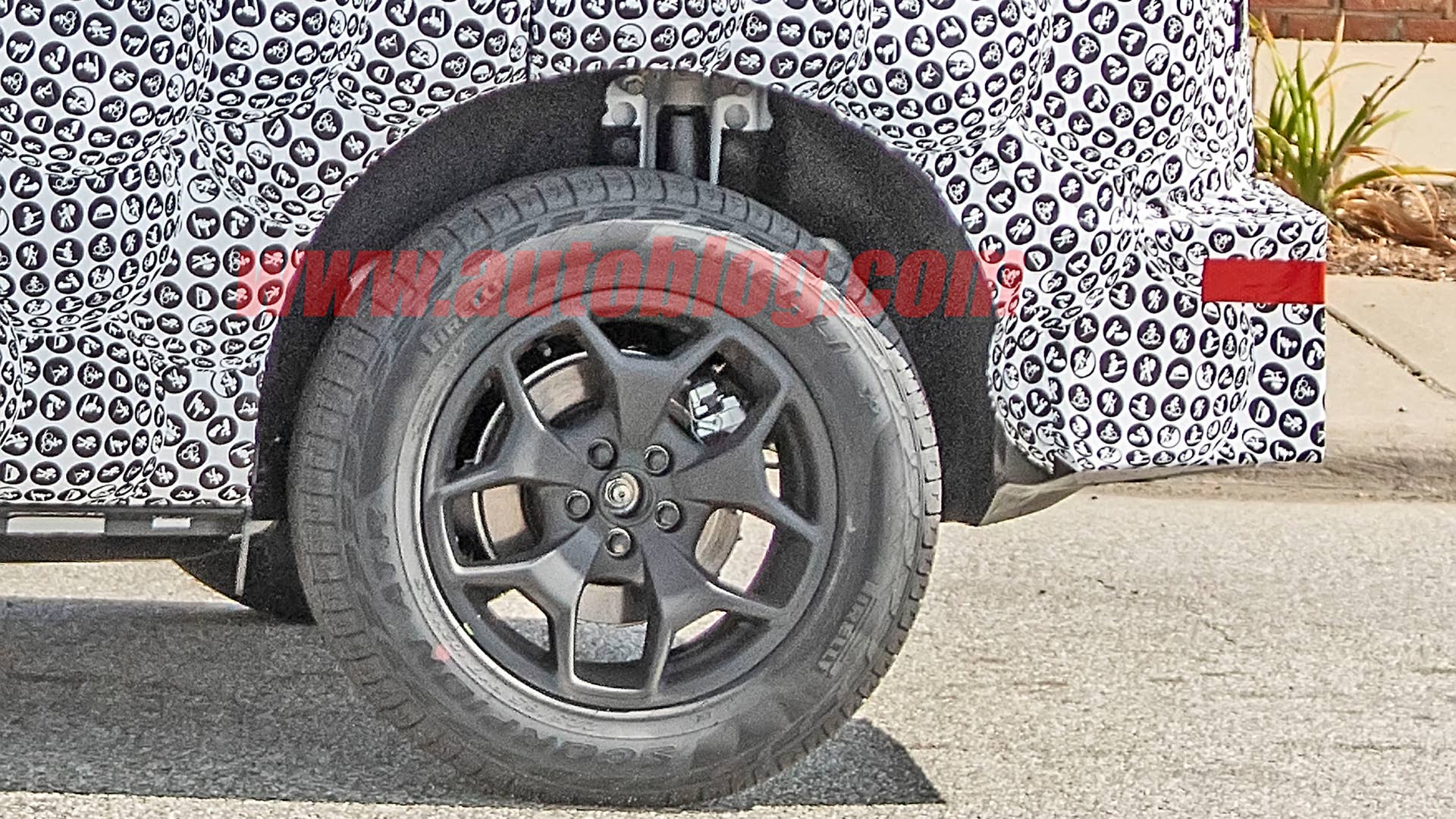 Ford Baby Bronco on the street in camouflage