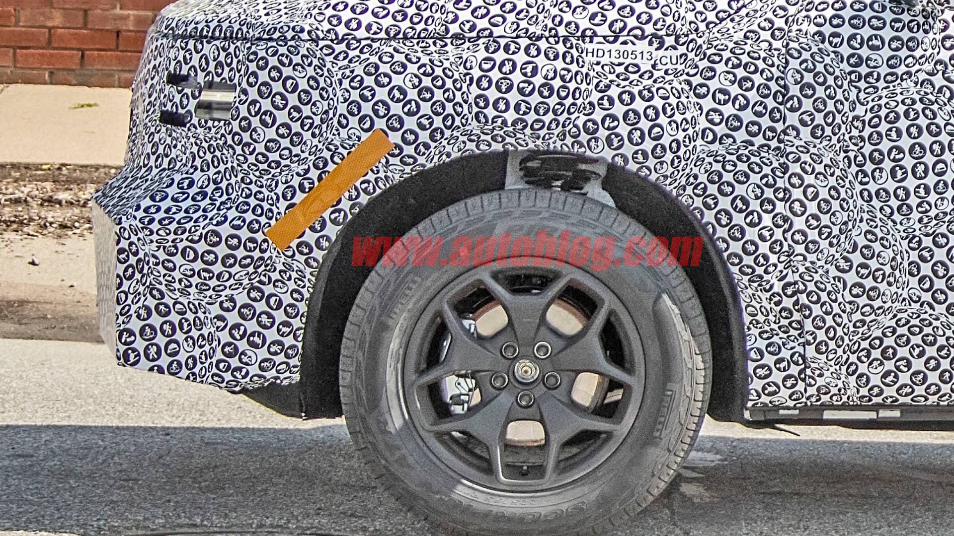 Ford Baby Bronco on the street in camouflage