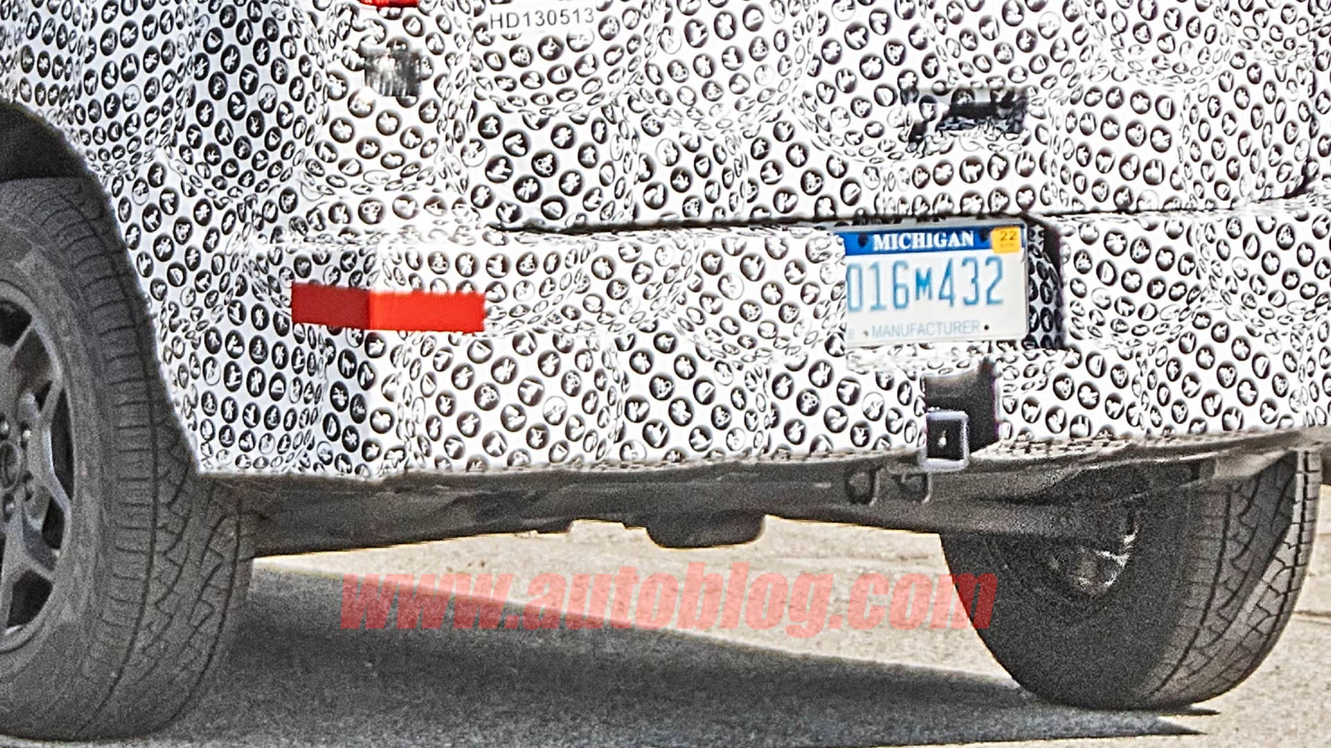 Ford Baby Bronco on the street in camouflage