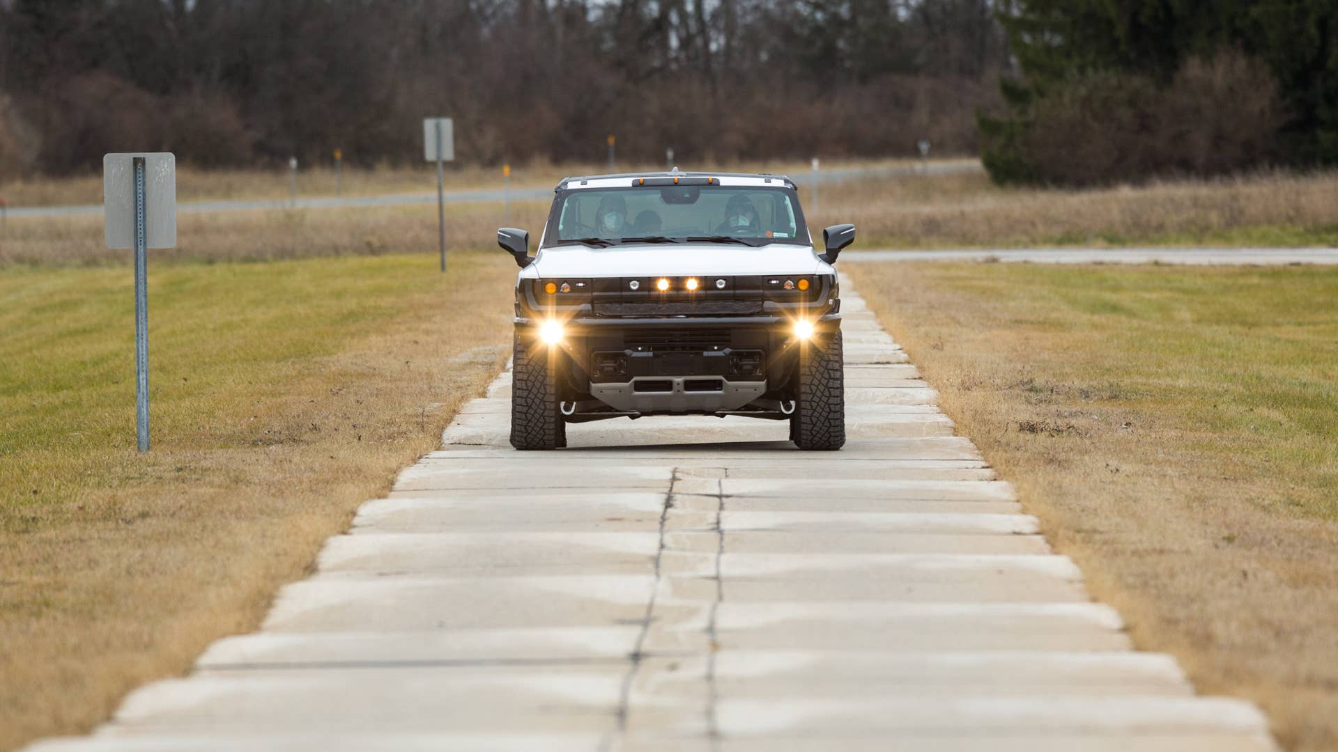 The GMC HUMMER EV arrived at GM’s Milford Proving Grounds to continue validation tests and will head to northern Michigan to run through the team’s grueling winter testing process. (Photo by Jeffrey Sauger for General Motors)