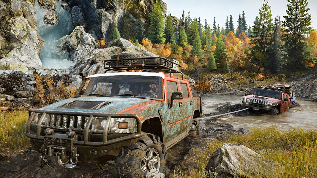 Hummer H2s in SnowRunner
