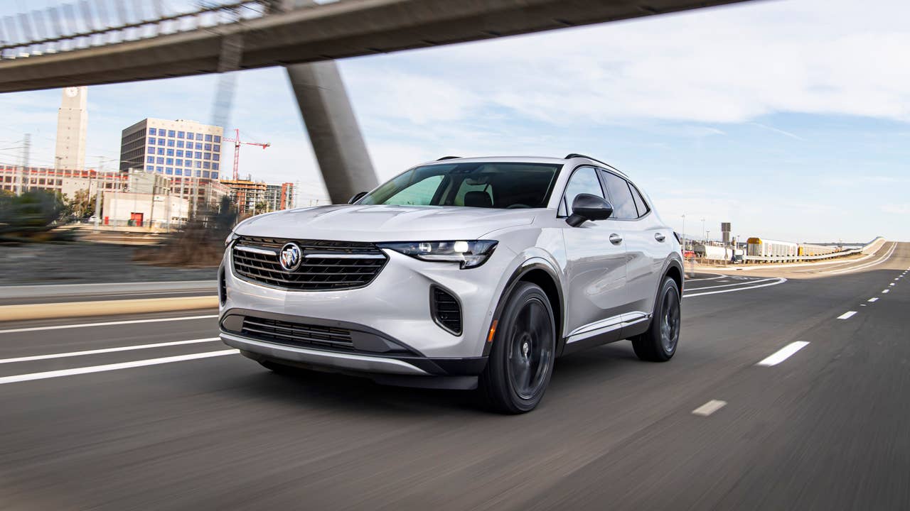 The 2021 Envision has a lower, wider stance with more athletic proportions to appeal to buyers who like the look of a car but want the functionality of an SUV.