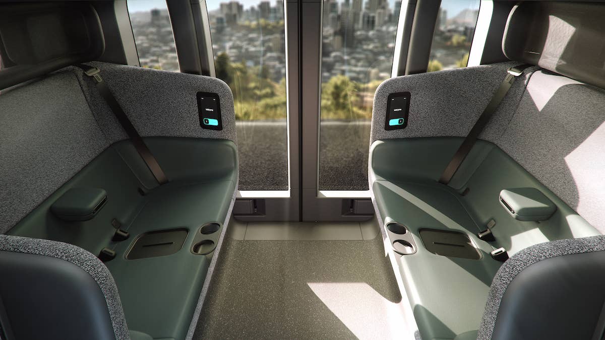 Zoox L5 Fully Autonomous, All-electric Robotaxi Interior