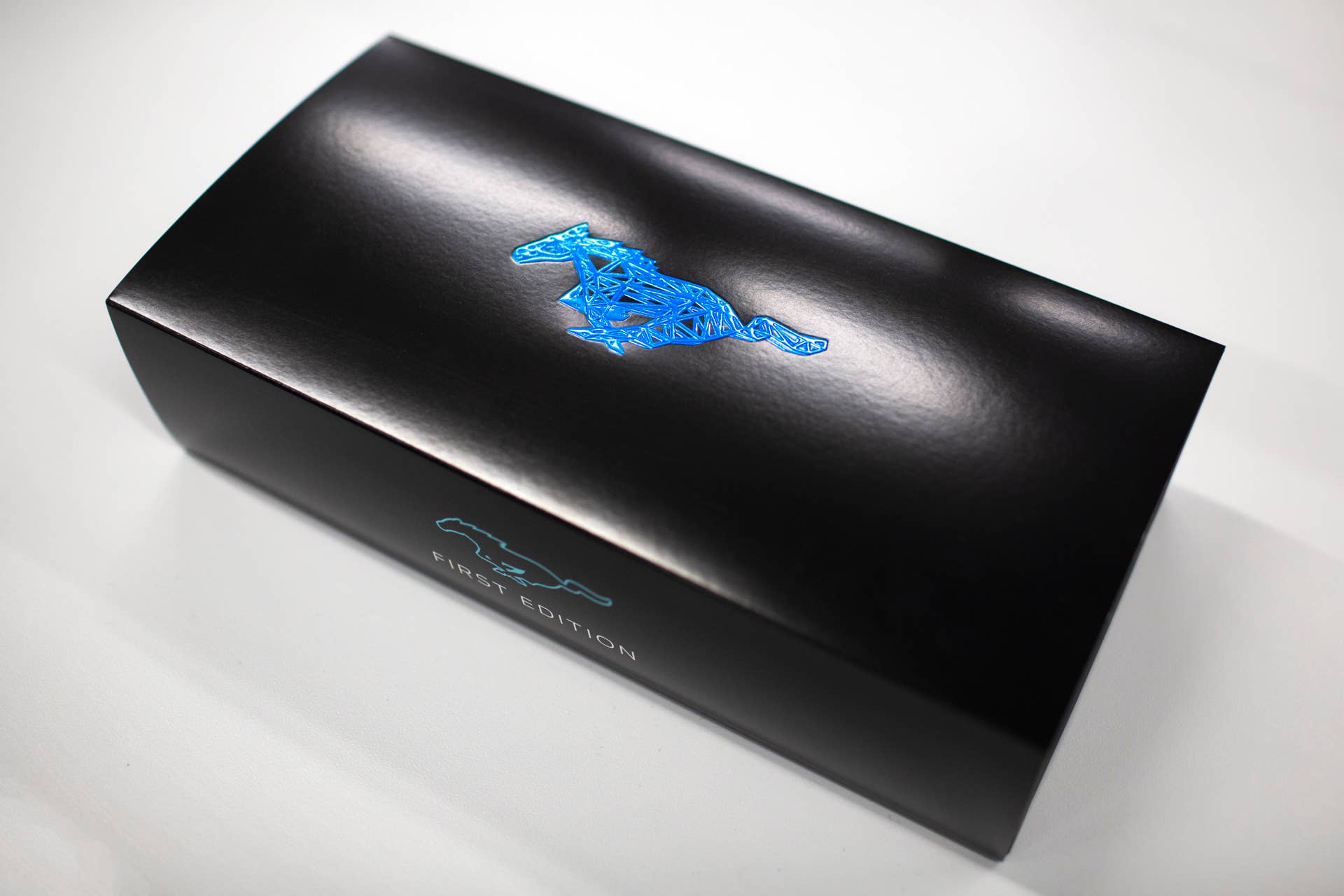 Each Mustang Mach-E First Edition customer will receive a special collectible wireframe pony sculpture in the color corresponding to their vehicle’s paint job, created with the help of 3D printing.