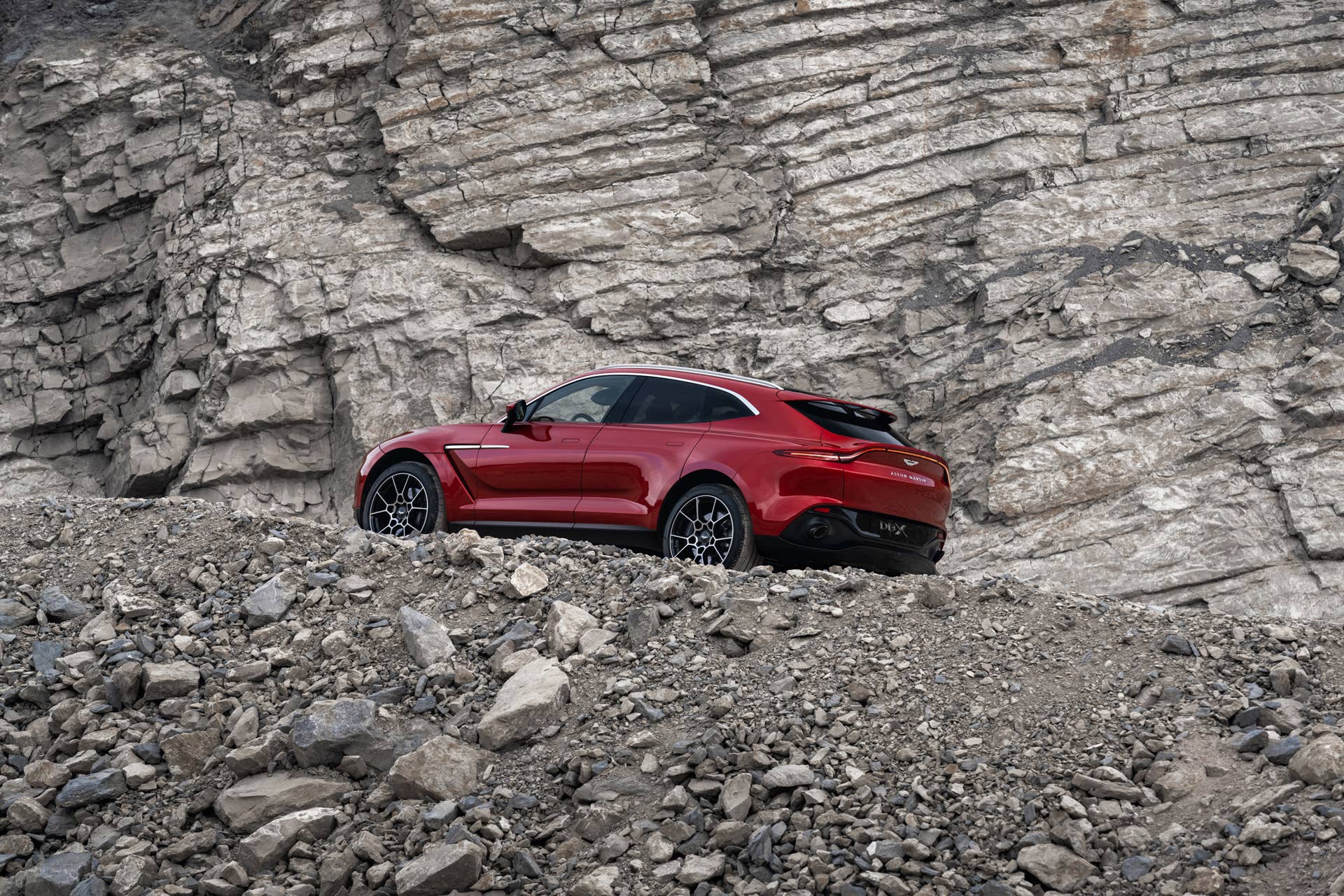 The first SUV from Aston Martin is powered by a twin-turbo V8 producing 542 hp and 516 ft.-lb of torque, getting from 0 to 60mph in 4.3 seconds.