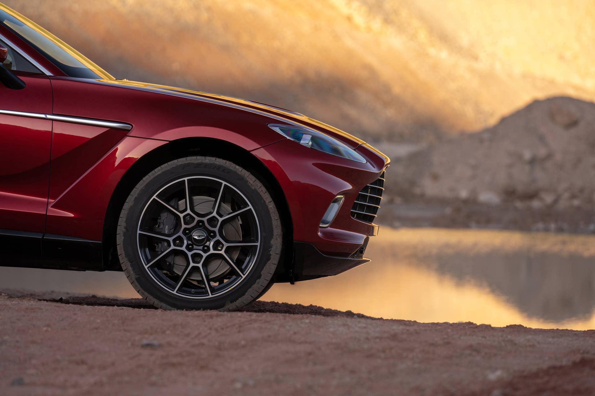 The first SUV from Aston Martin is powered by a twin-turbo V8 producing 542 hp and 516 ft.-lb of torque, getting from 0 to 60mph in 4.3 seconds.