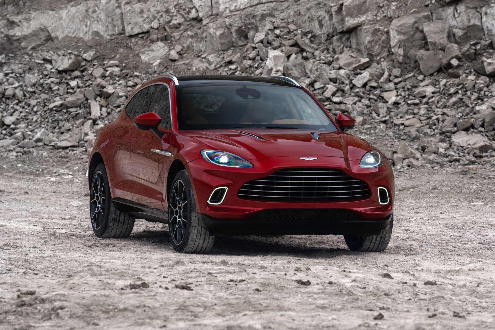 The first SUV from Aston Martin is powered by a twin-turbo V8 producing 542 hp and 516 ft.-lb of torque, getting from 0 to 60mph in 4.3 seconds.