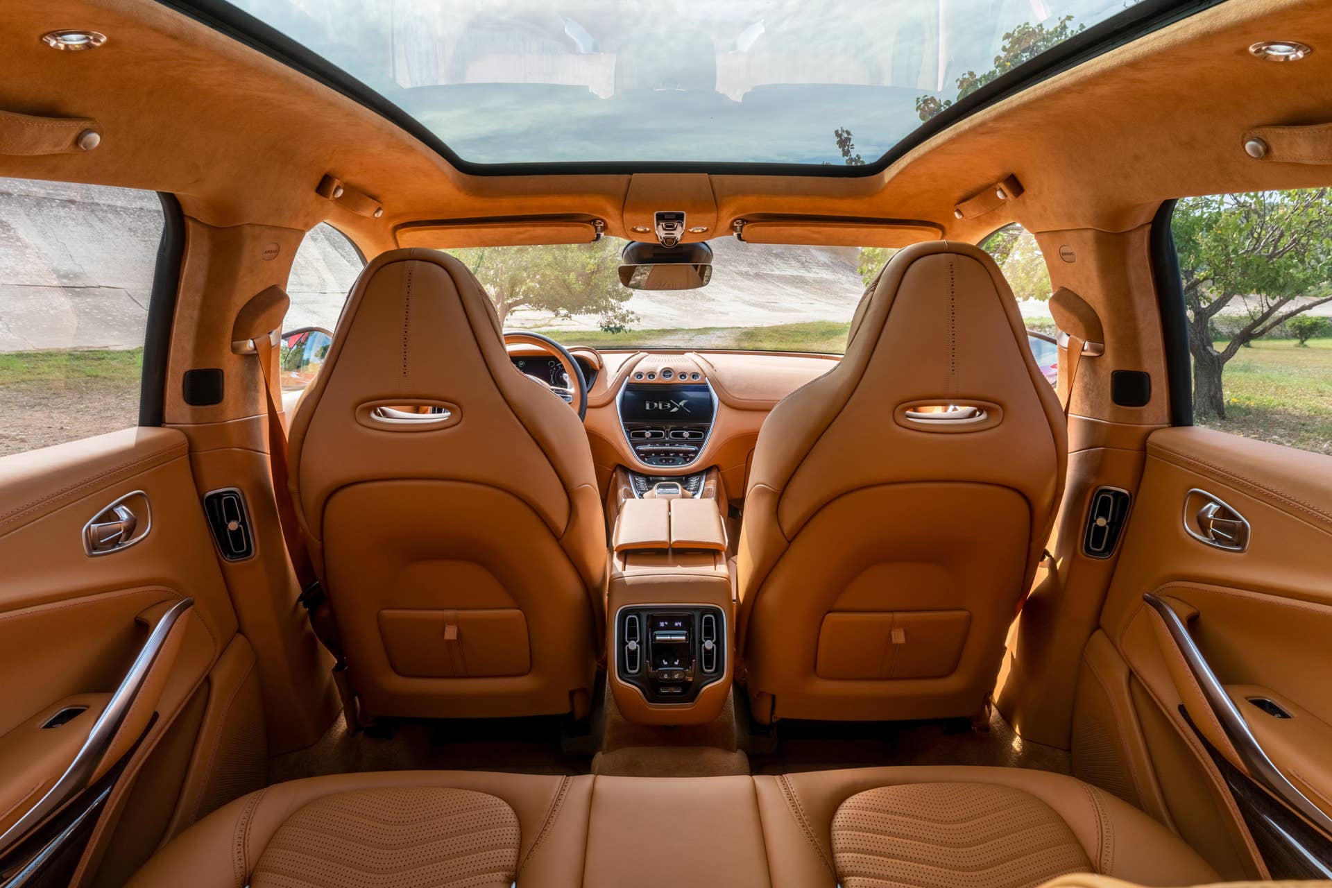 The first SUV from Aston Martin is powered by a twin-turbo V8 producing 542 hp and 516 ft.-lb of torque, getting from 0 to 60mph in 4.3 seconds.
