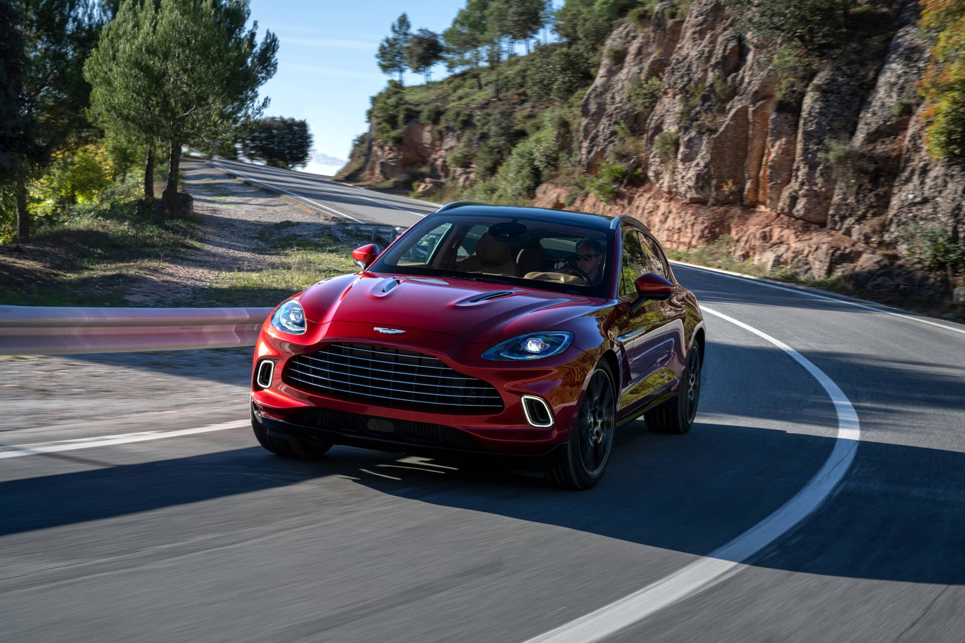 The first SUV from Aston Martin is powered by a twin-turbo V8 producing 542 hp and 516 ft.-lb of torque, getting from 0 to 60mph in 4.3 seconds.