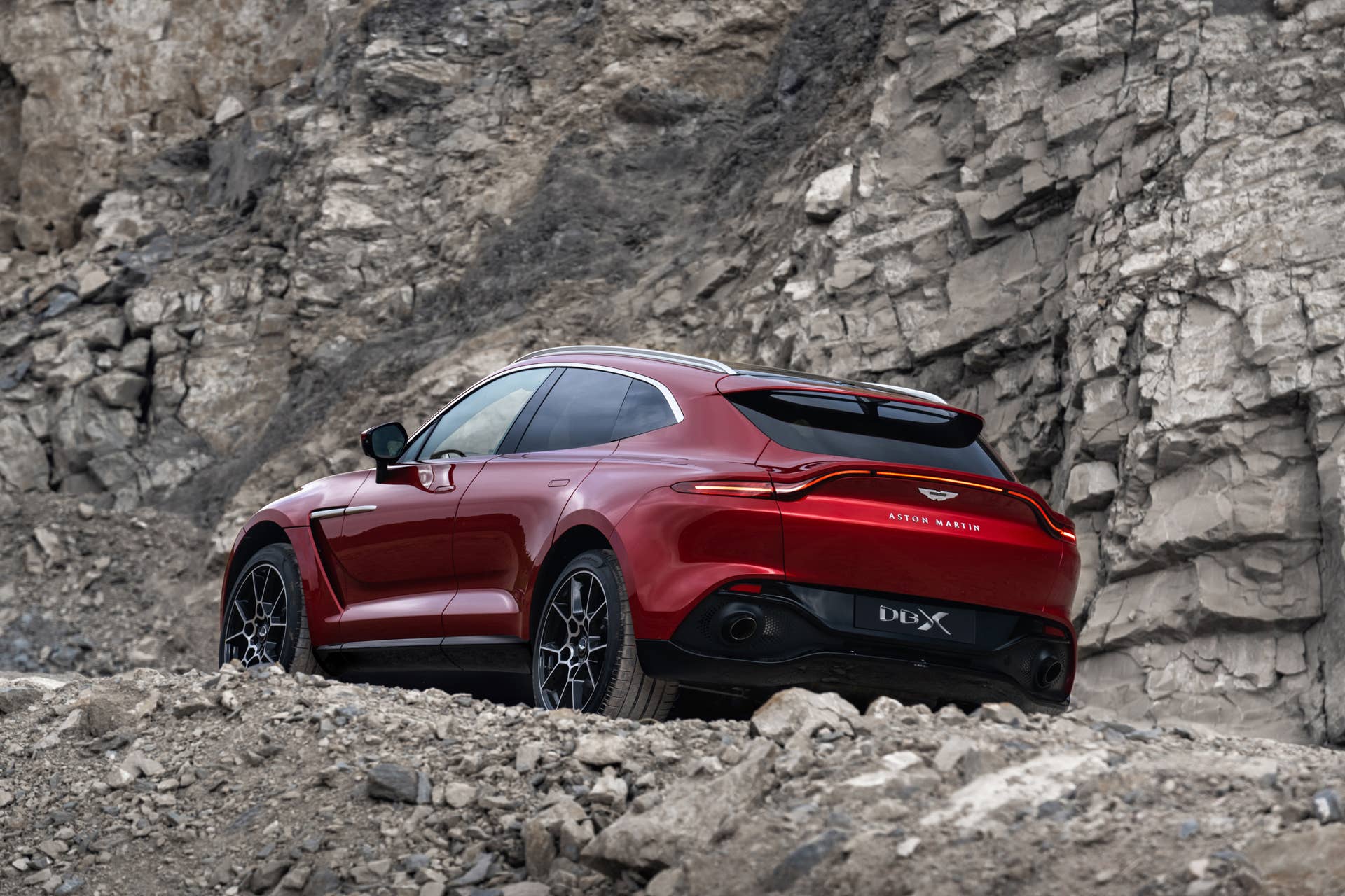The first SUV from Aston Martin is powered by a twin-turbo V8 producing 542 hp and 516 ft.-lb of torque, getting from 0 to 60mph in 4.3 seconds.