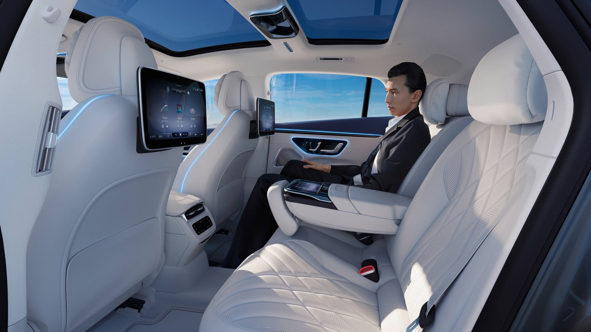 Mercedes-EQ, EQS;Stromverbrauch kombiniert: 19,1-16,0 kWh/100 km; CO2-Emissionen: 0 g/km