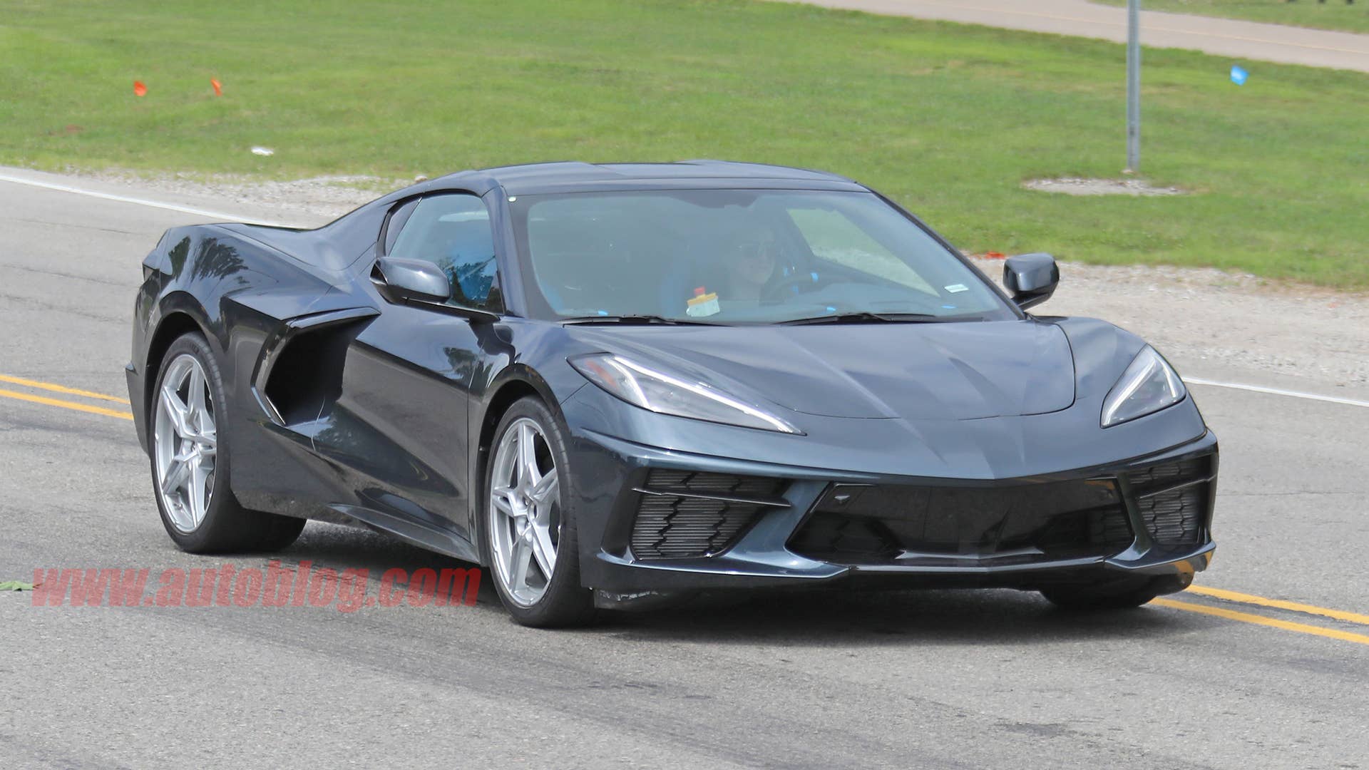 2020 Chevy Corvette Stingray in dark gray
