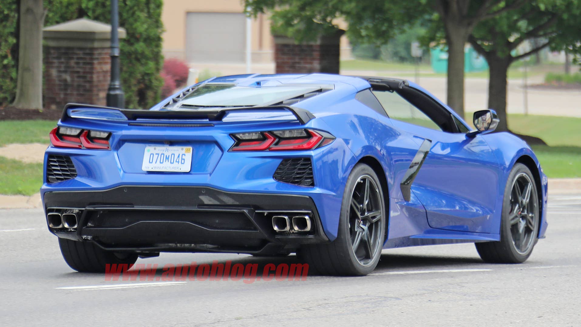 2020 Chevy Corvette Stingray in metallic blue
