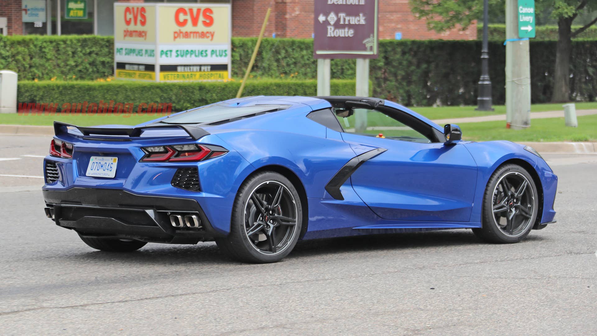 2020 Chevy Corvette Stingray in metallic blue