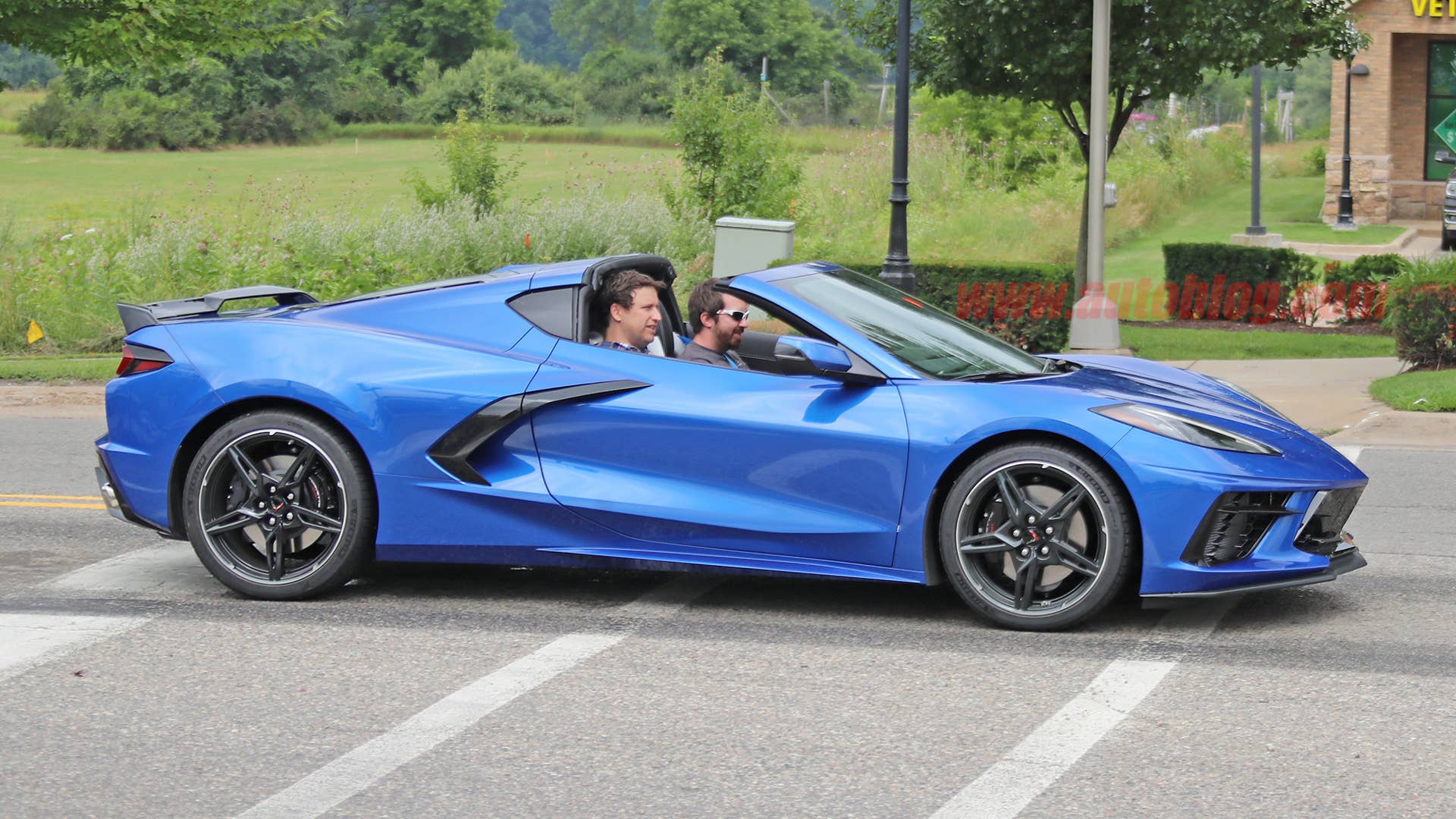 2020 Chevy Corvette Stingray in metallic blue