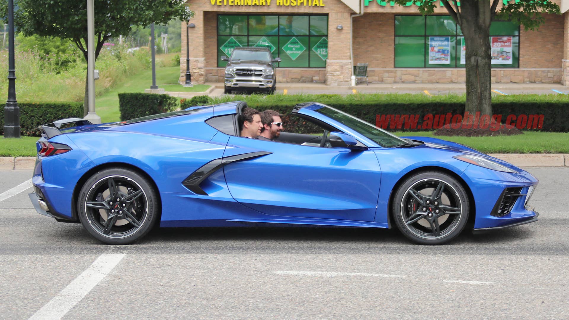 2020 Chevy Corvette Stingray in metallic blue