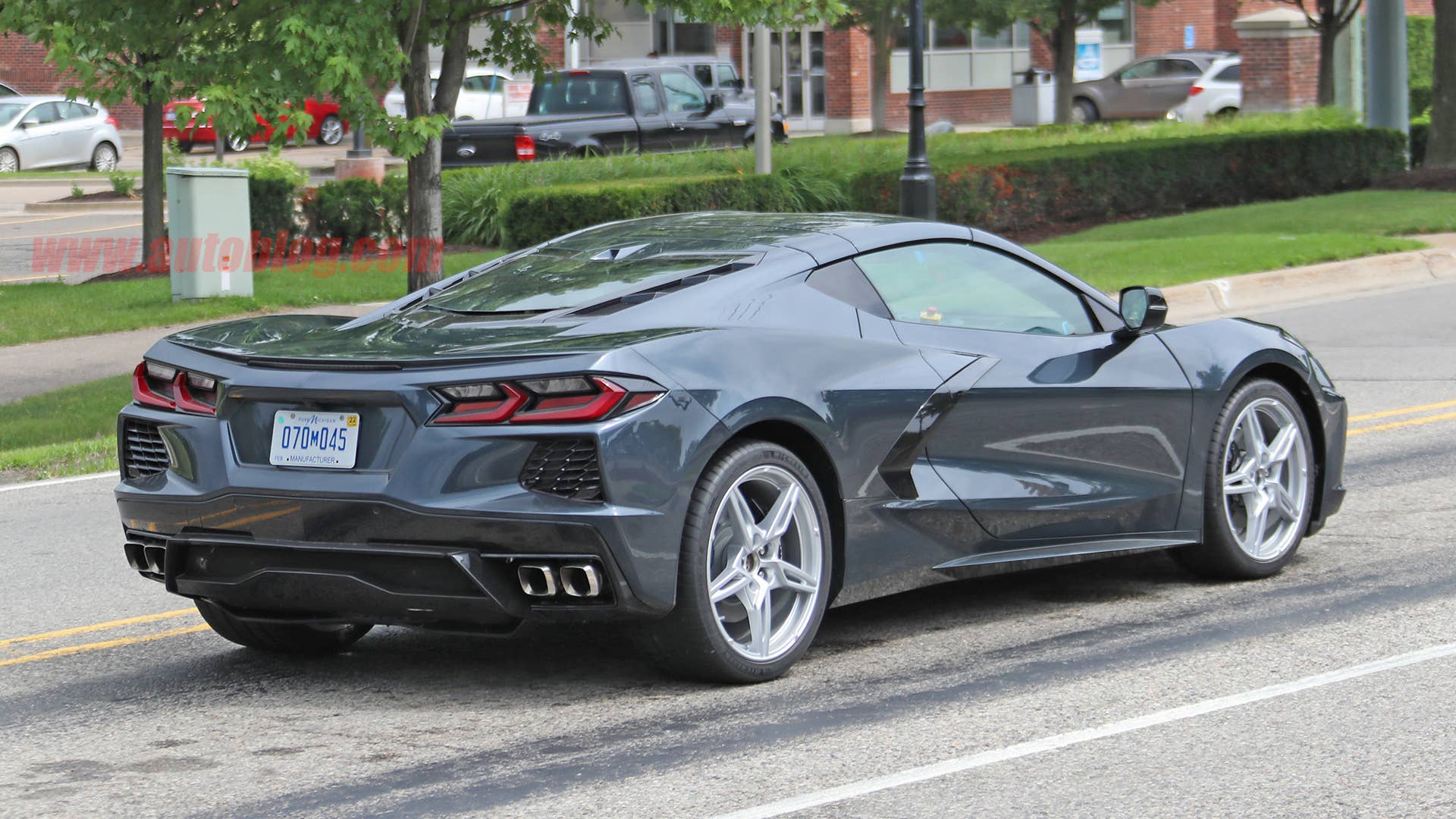 2020 Chevy Corvette Stingray in dark gray