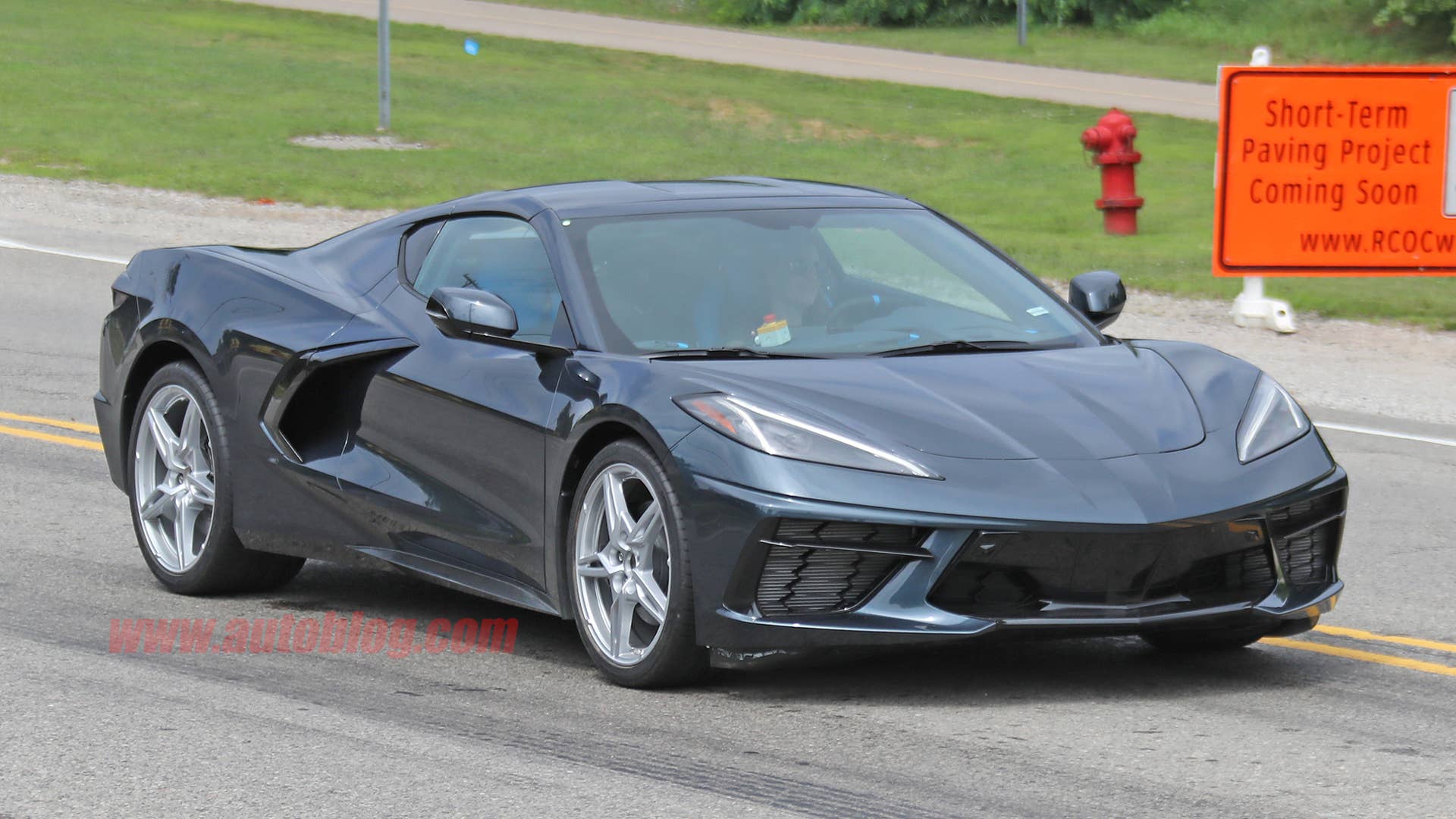 2020 Chevy Corvette Stingray in dark gray