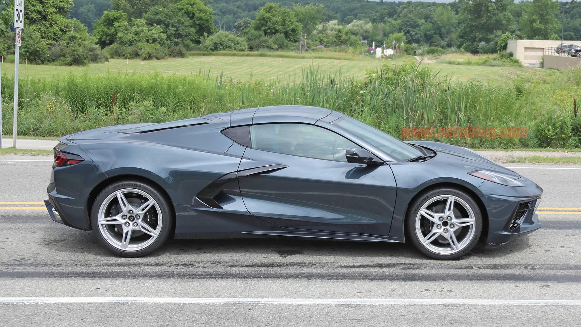 2020 Chevy Corvette Stingray in dark gray