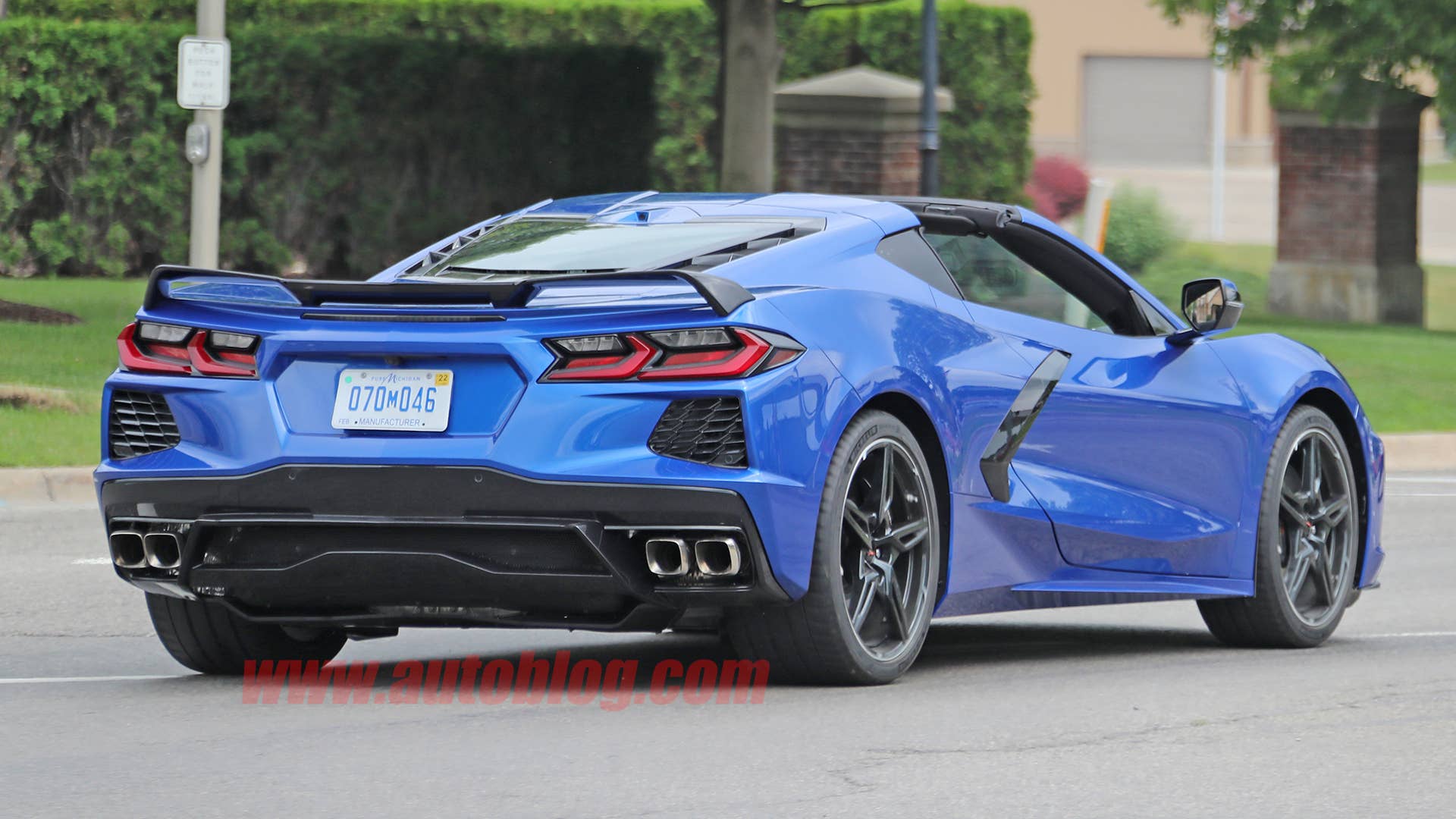 2020 Chevy Corvette Stingray in metallic blue