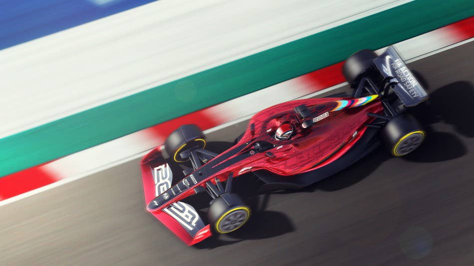 2021 Formula 1 race car rendering